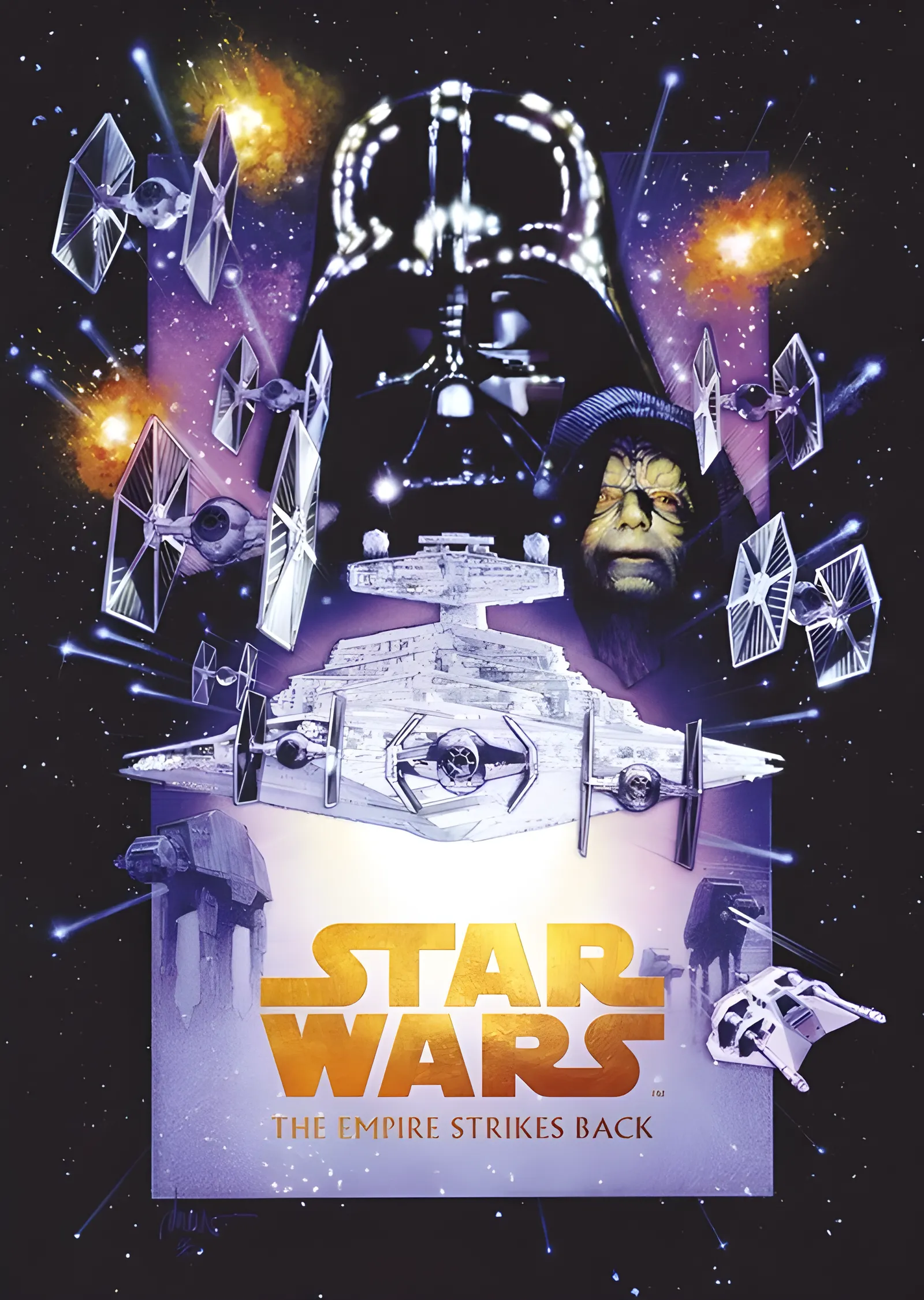 Star Wars: The Empire Strikes Back metal tablo