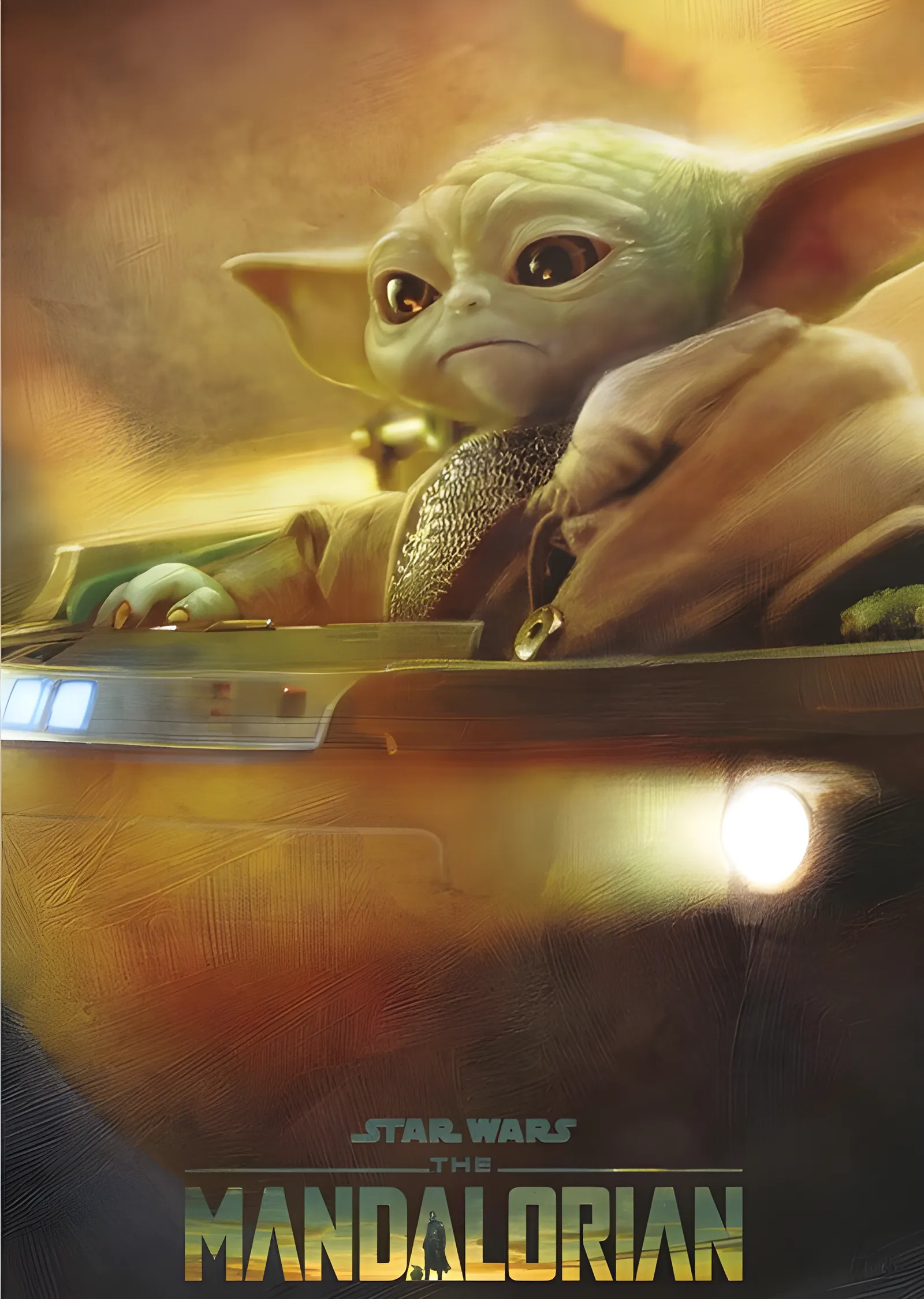 The Mandalorian: Grogu ve Beşiği metal tablo