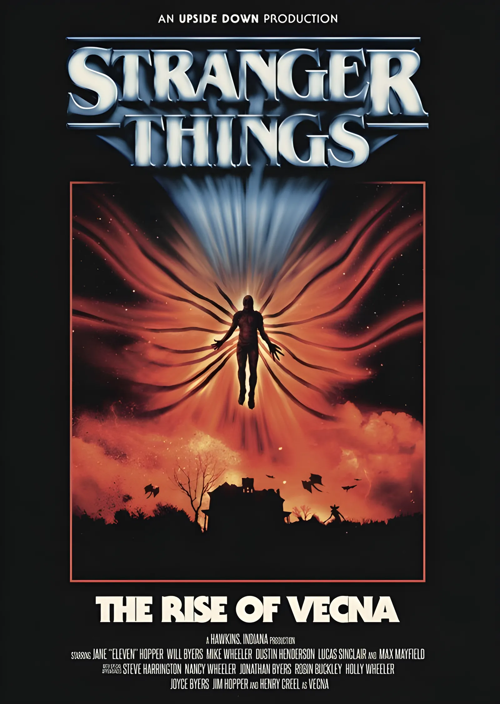 Stranger Things: The Rise of Vecna metal tablo