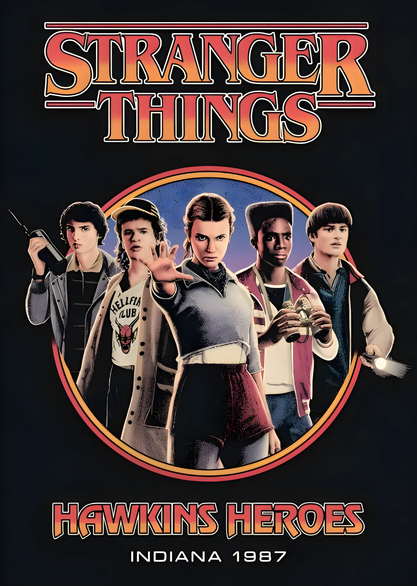 Stranger Things: Hawkins Heroes metal tablo