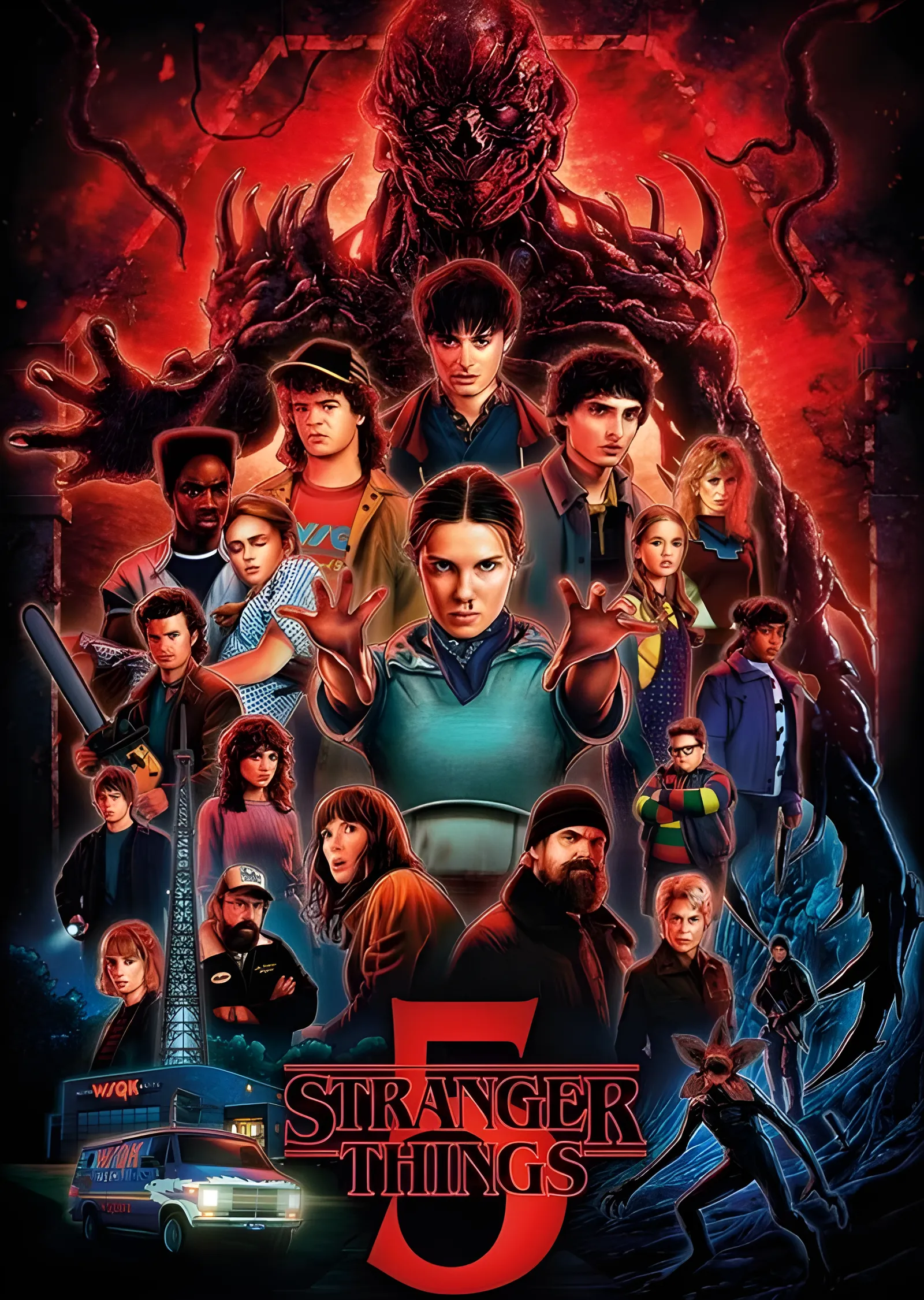 Stranger Things 5: Kadro metal tablo