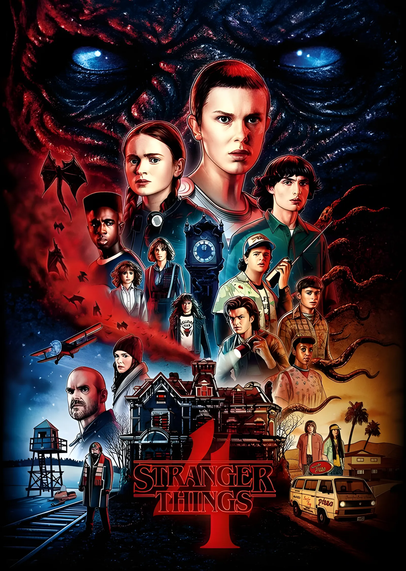 Stranger Things 4: Vecna metal tablo