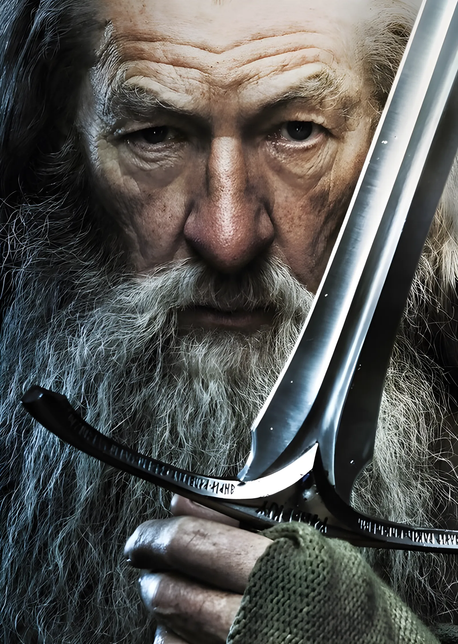 The Lord of the Rings: Gandalf ve Glamdring metal tablo