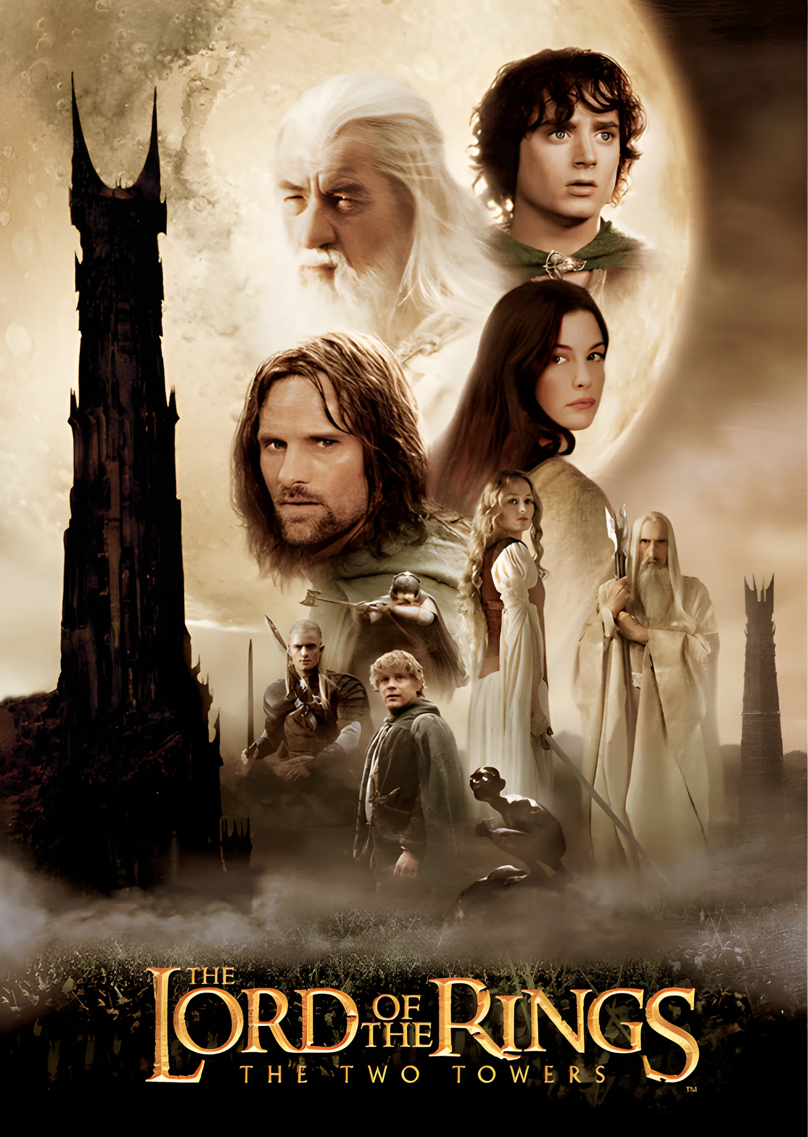 The Lord of the Rings: The Two Towers metal tablo