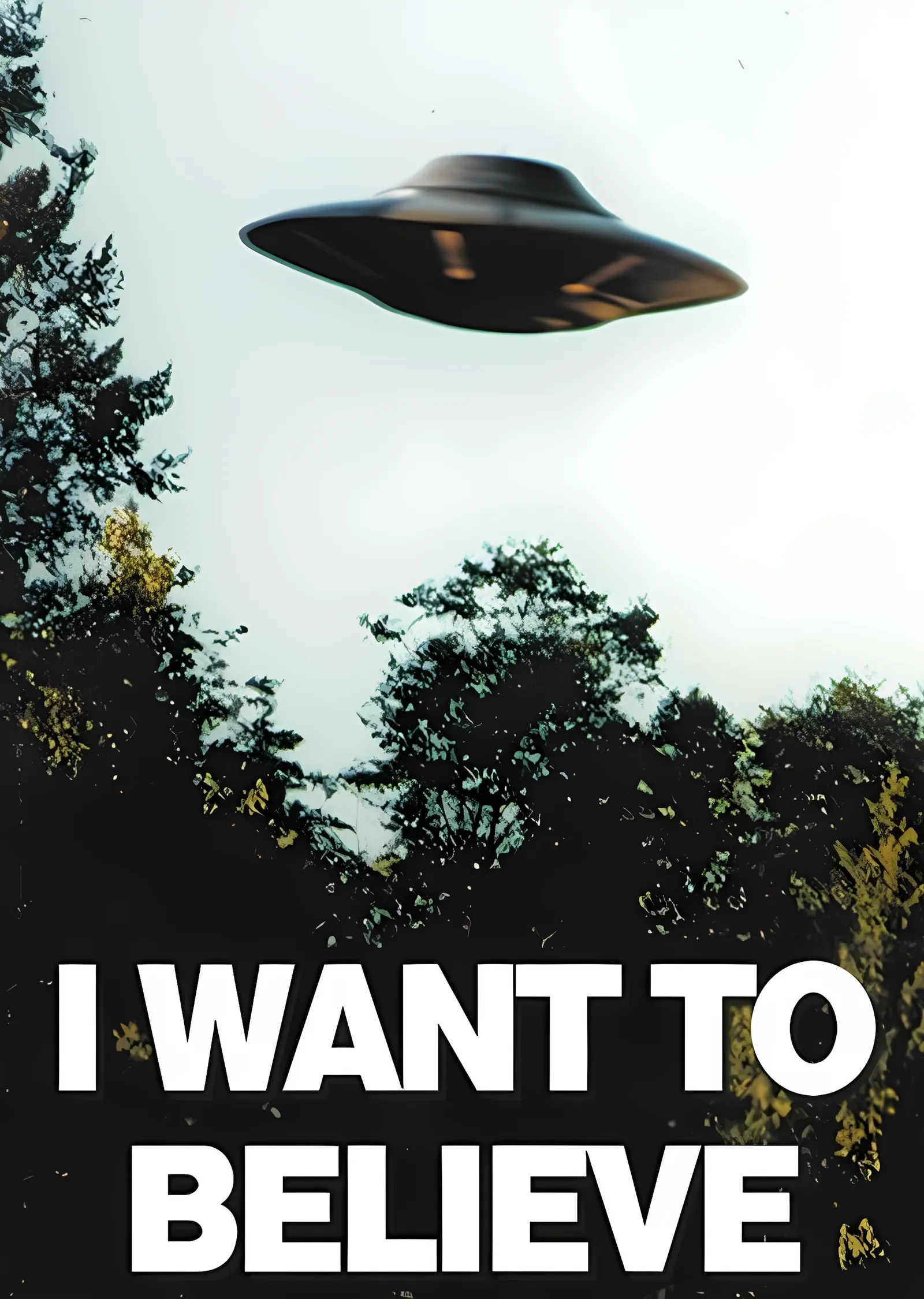 The X-Files: I Want to Believe · Orman Fotoğrafı metal tablo