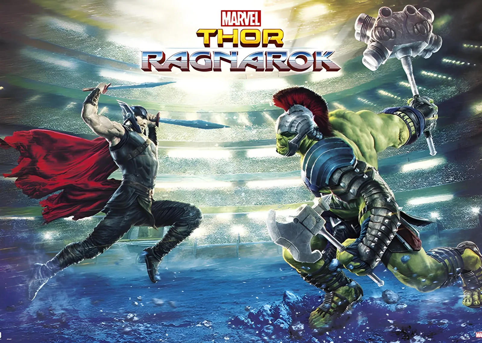 Thor: Ragnarok Arena Dövüşü metal tablo