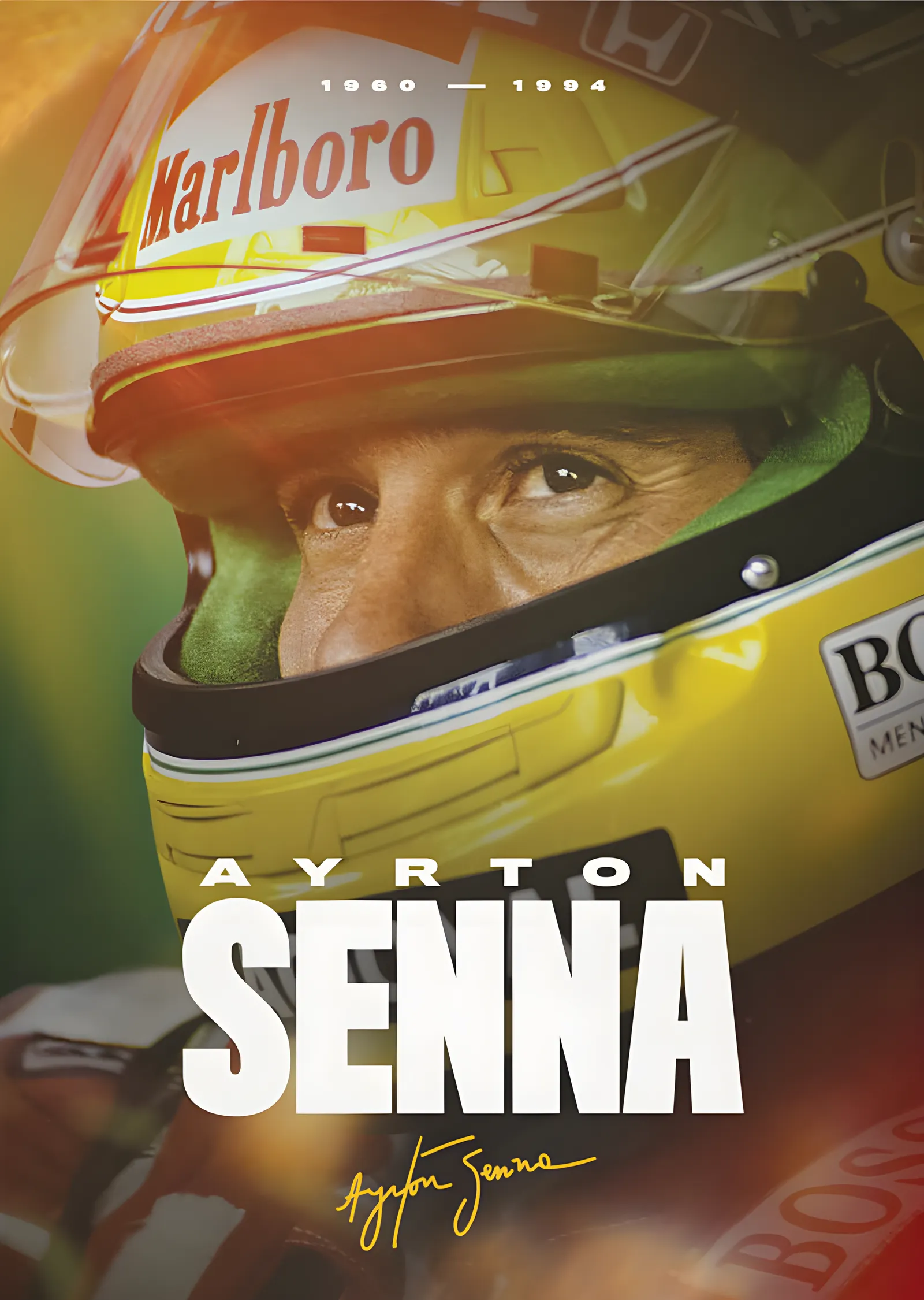 Ayrton Senna · 2023 Designed to Win metal tablo