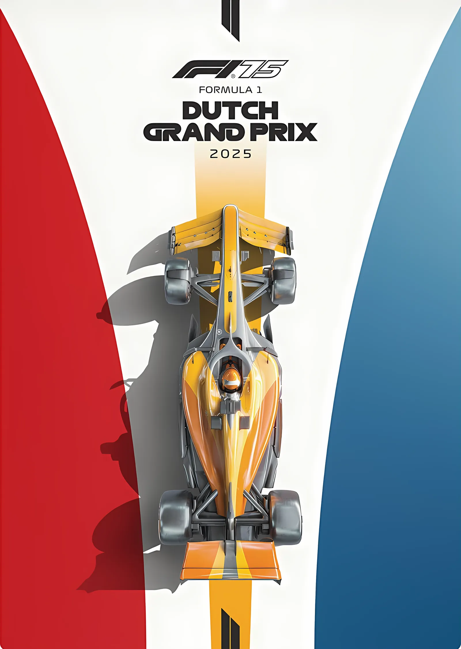 F1 Hollanda Grand Prix 2025 metal tablo