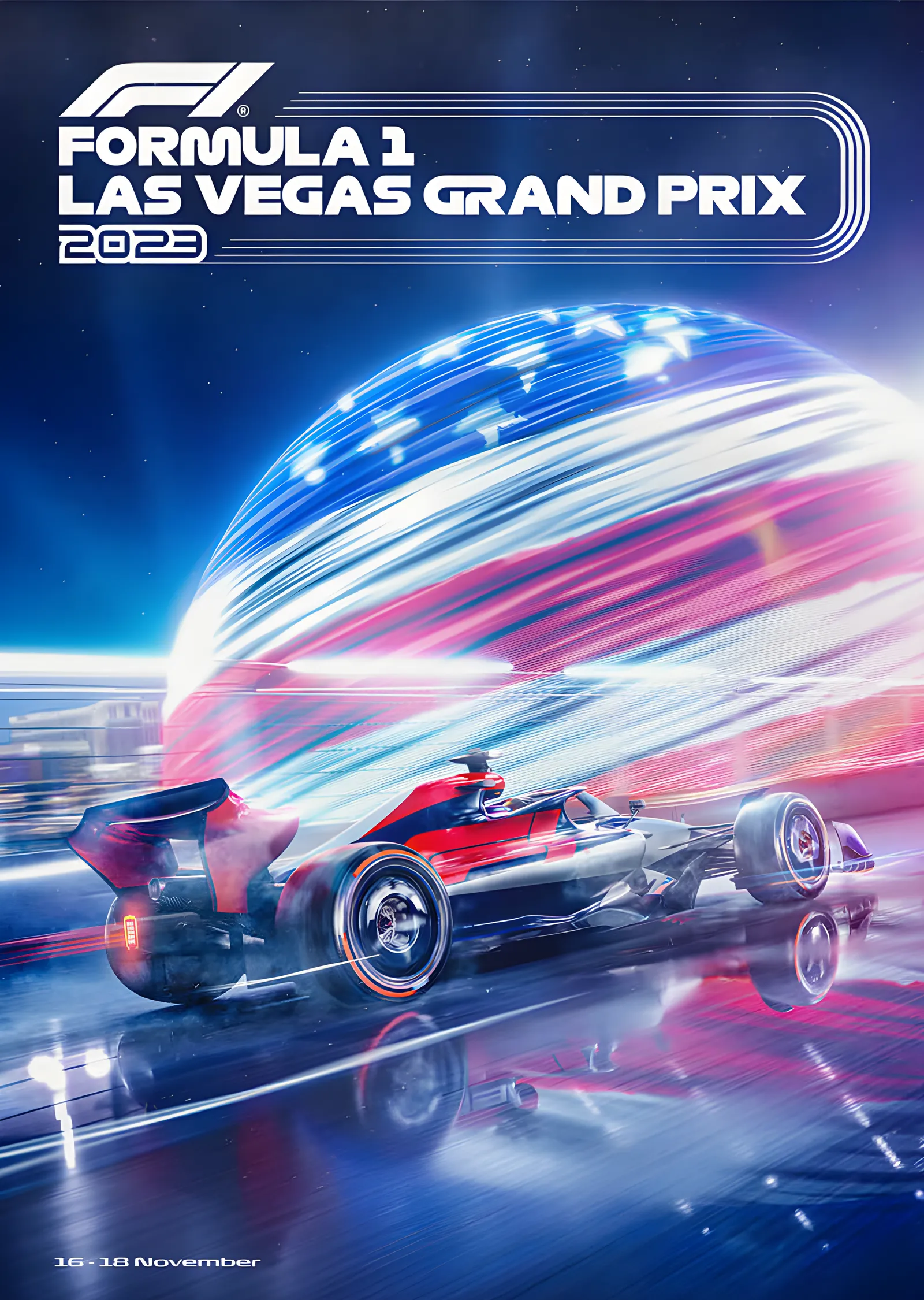 Las Vegas Grand Prix · 2023 Işıklar Şehri metal tablo