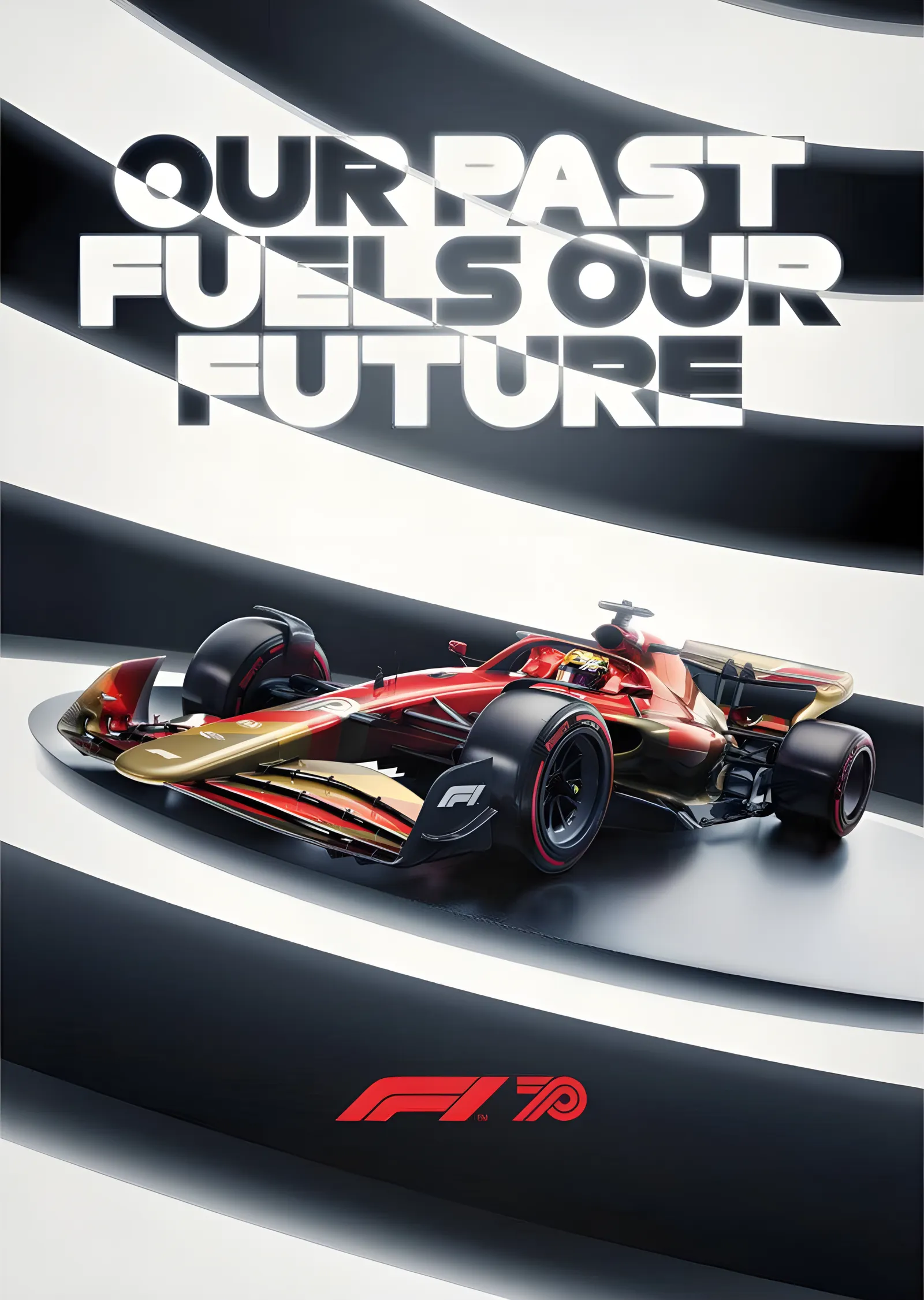 F1 · Our Past Fuels Our Future 70. Yıl metal tablo