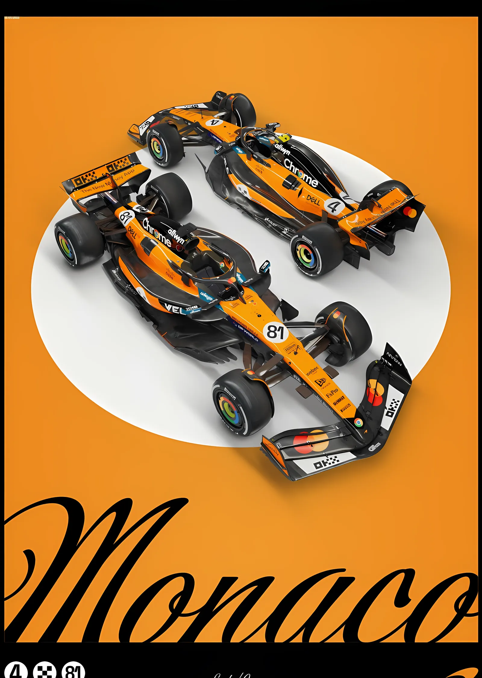 McLaren F1 · Monaco Livery 2025 metal tablo