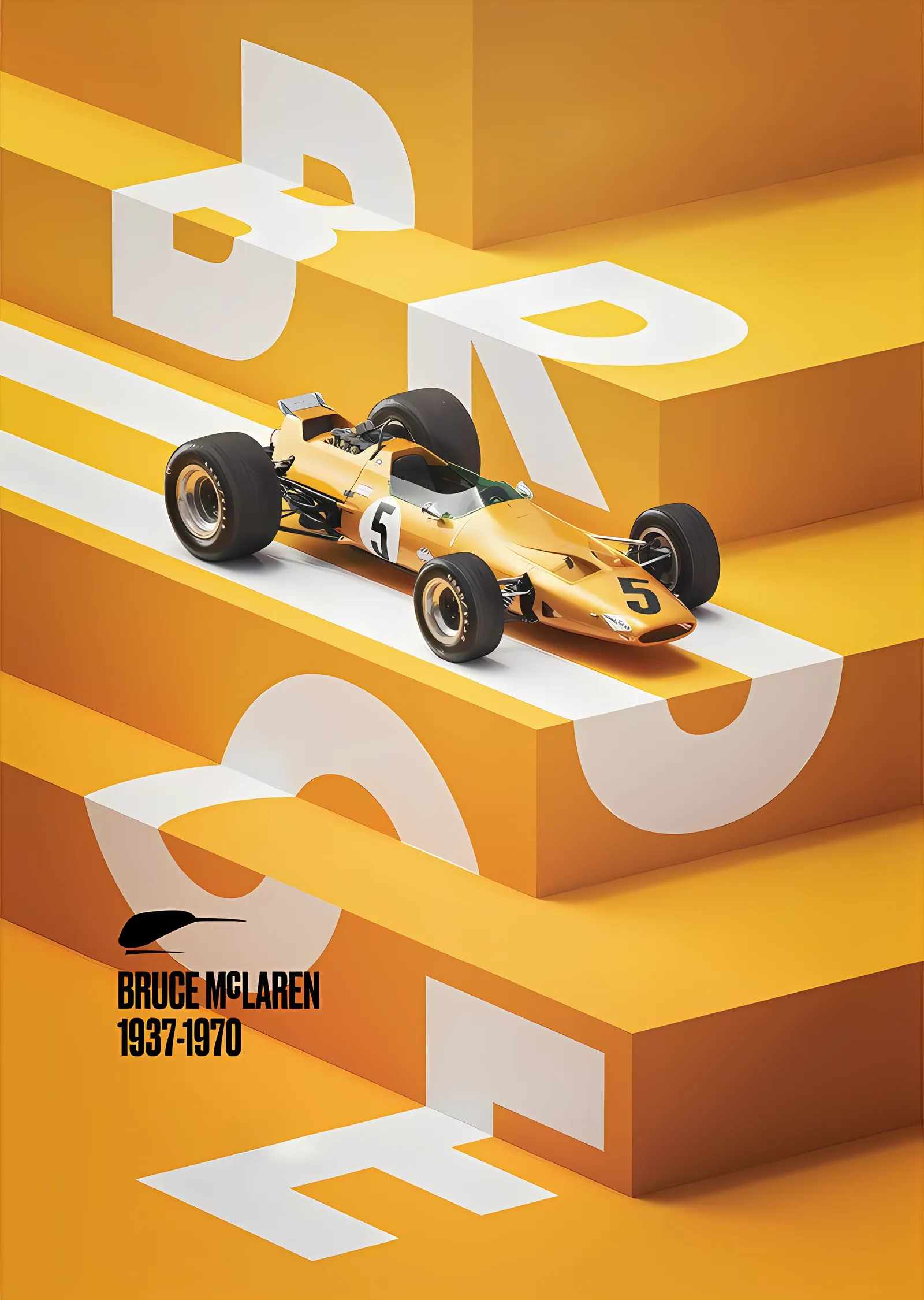 McLaren metal tablo