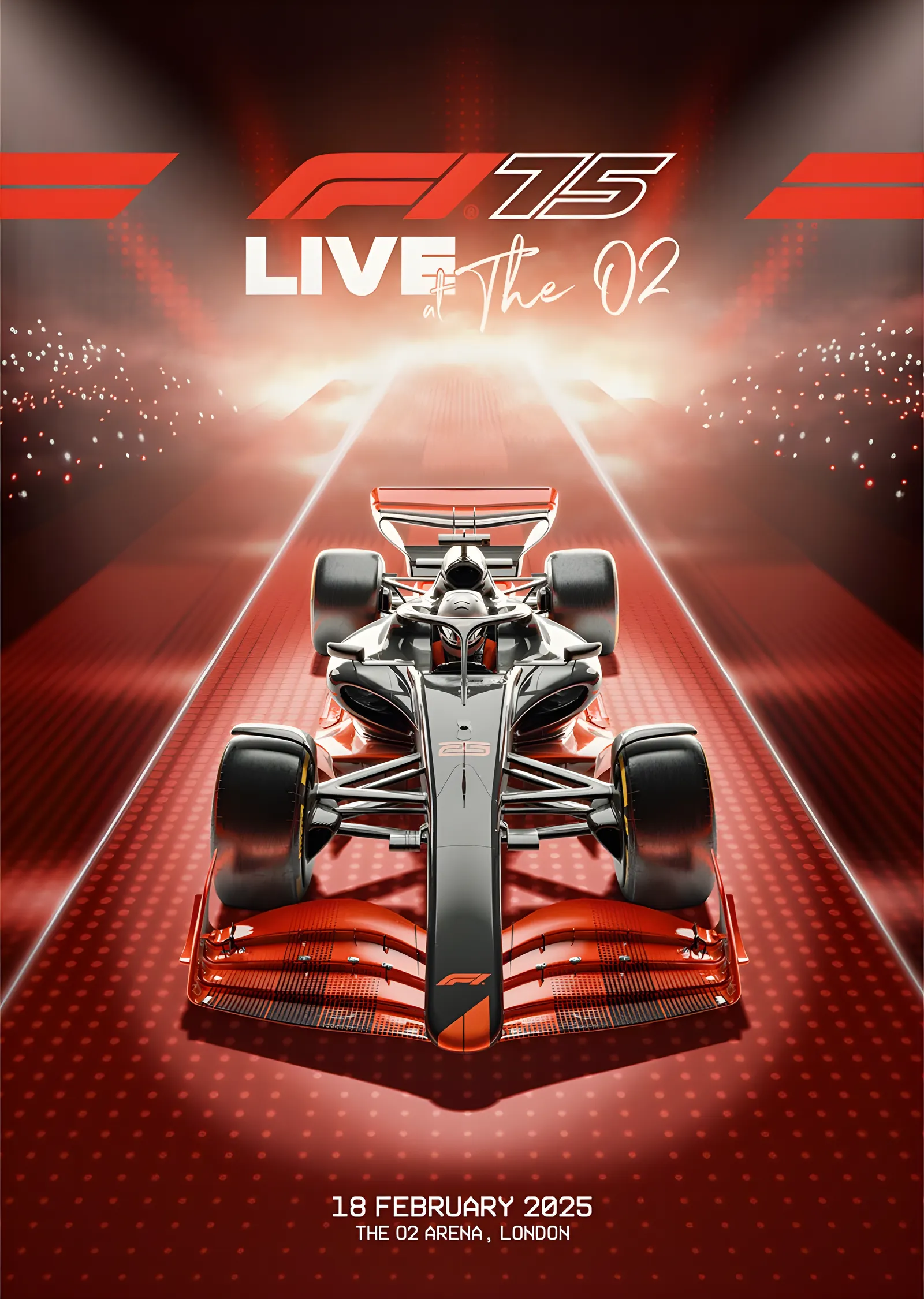 F1 75 - O2 Arena Event 2025 metal tablo