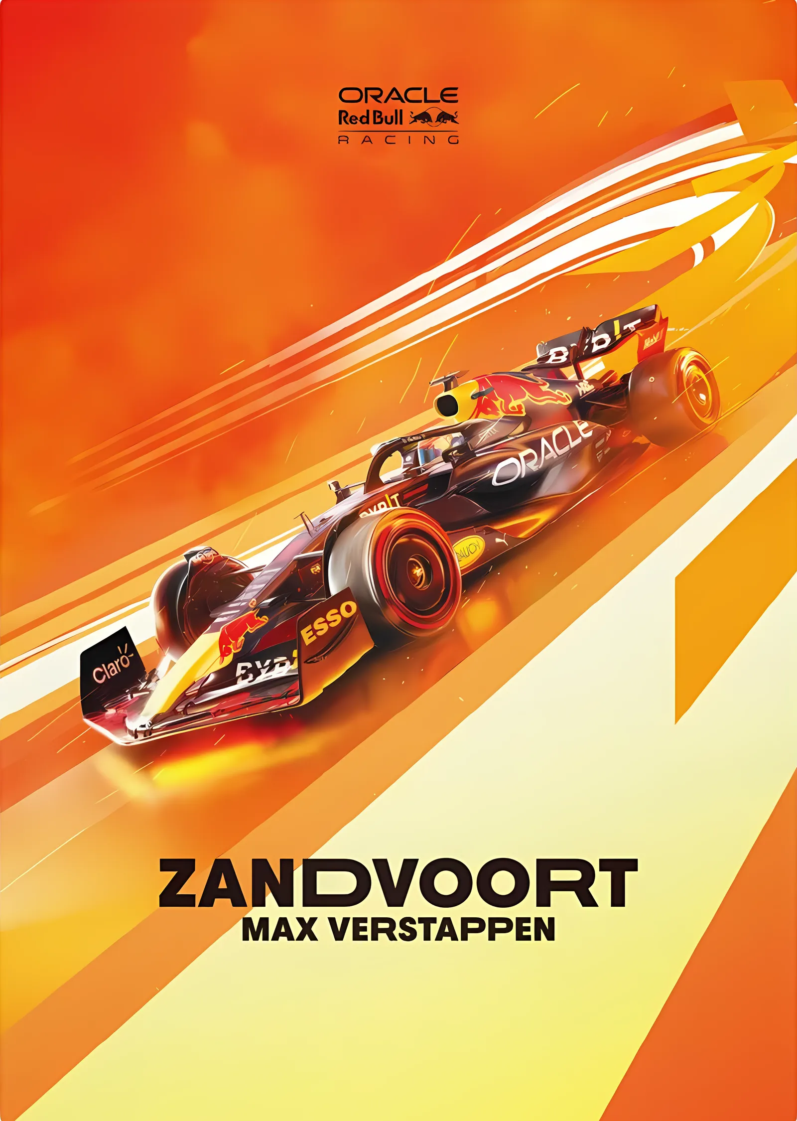 Max Verstappen · 2022 Hollanda Grand Prix metal tablo