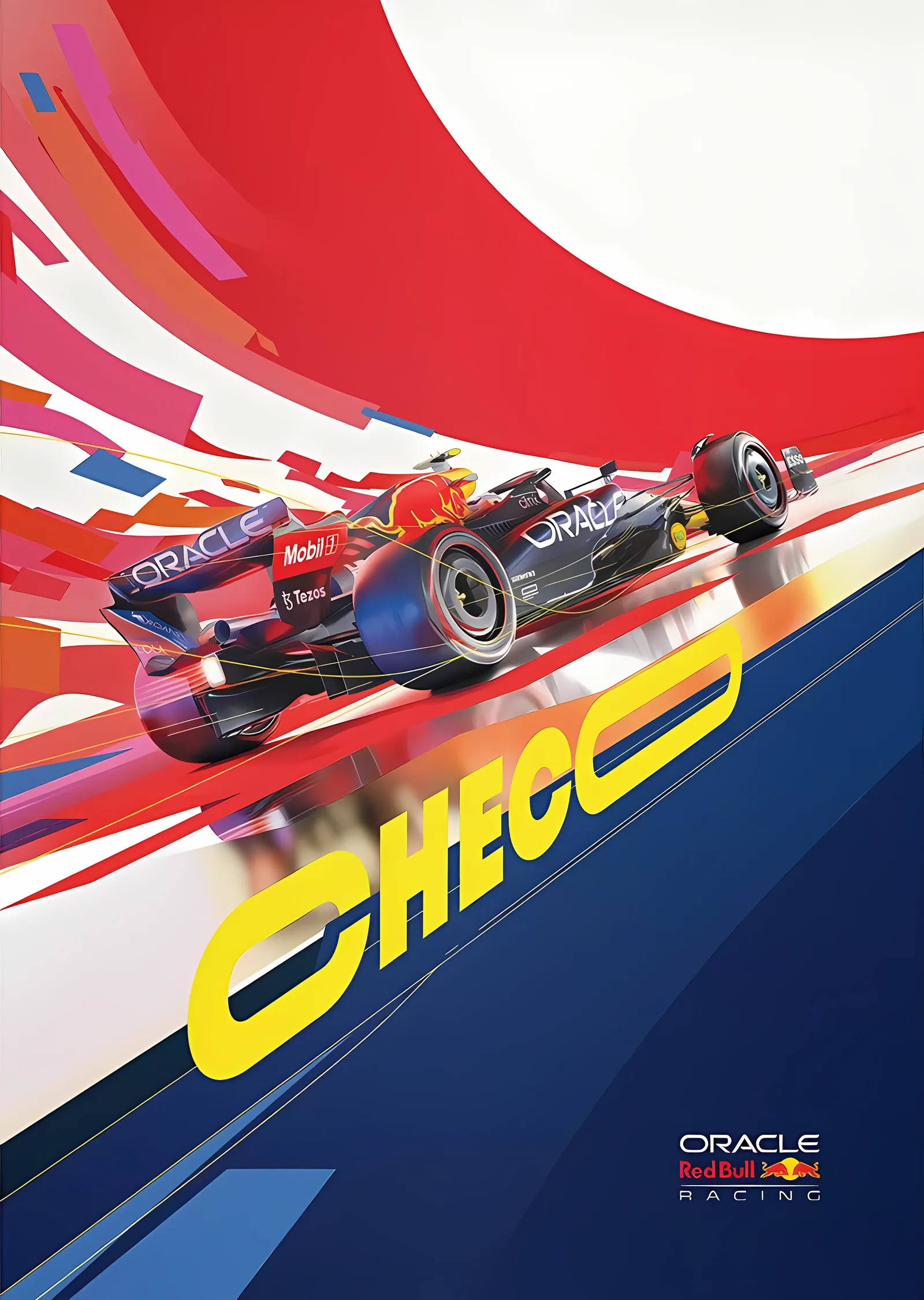 Sergio Pérez · 2022 Red Bull Racing metal tablo