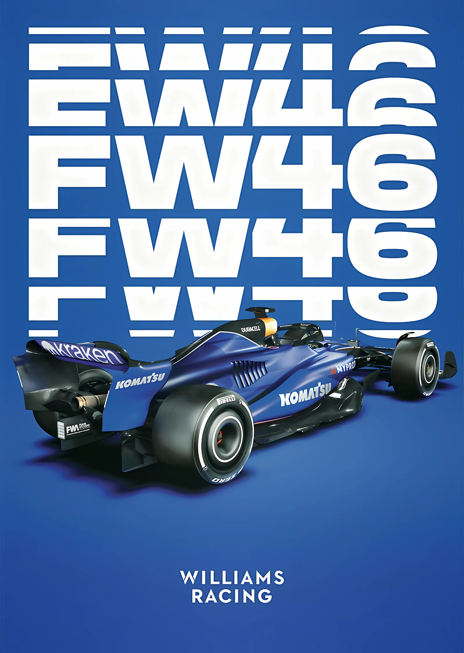 Williams Racing FW46 · 2024 Tarih Yazılırken metal tablo