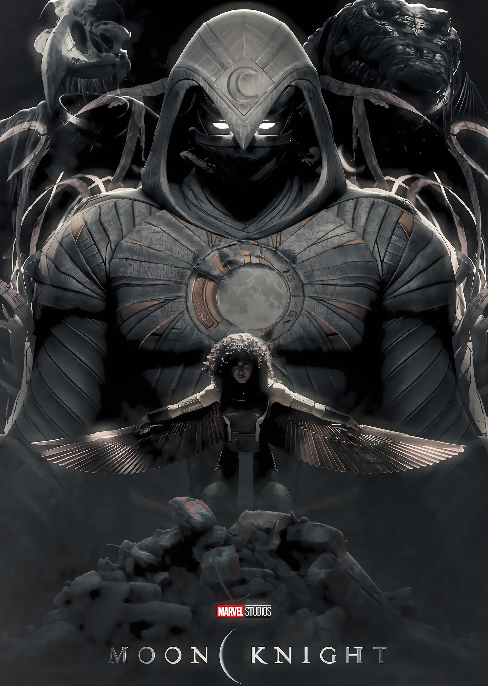 Moon Knight metal tablo