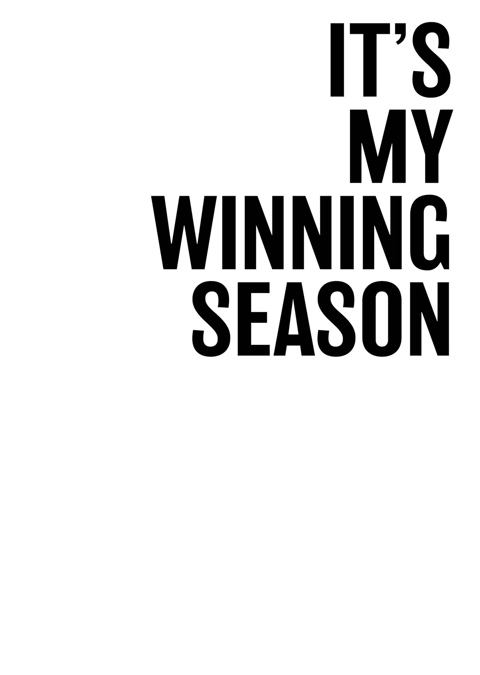 It's My Winning Season metal tablo