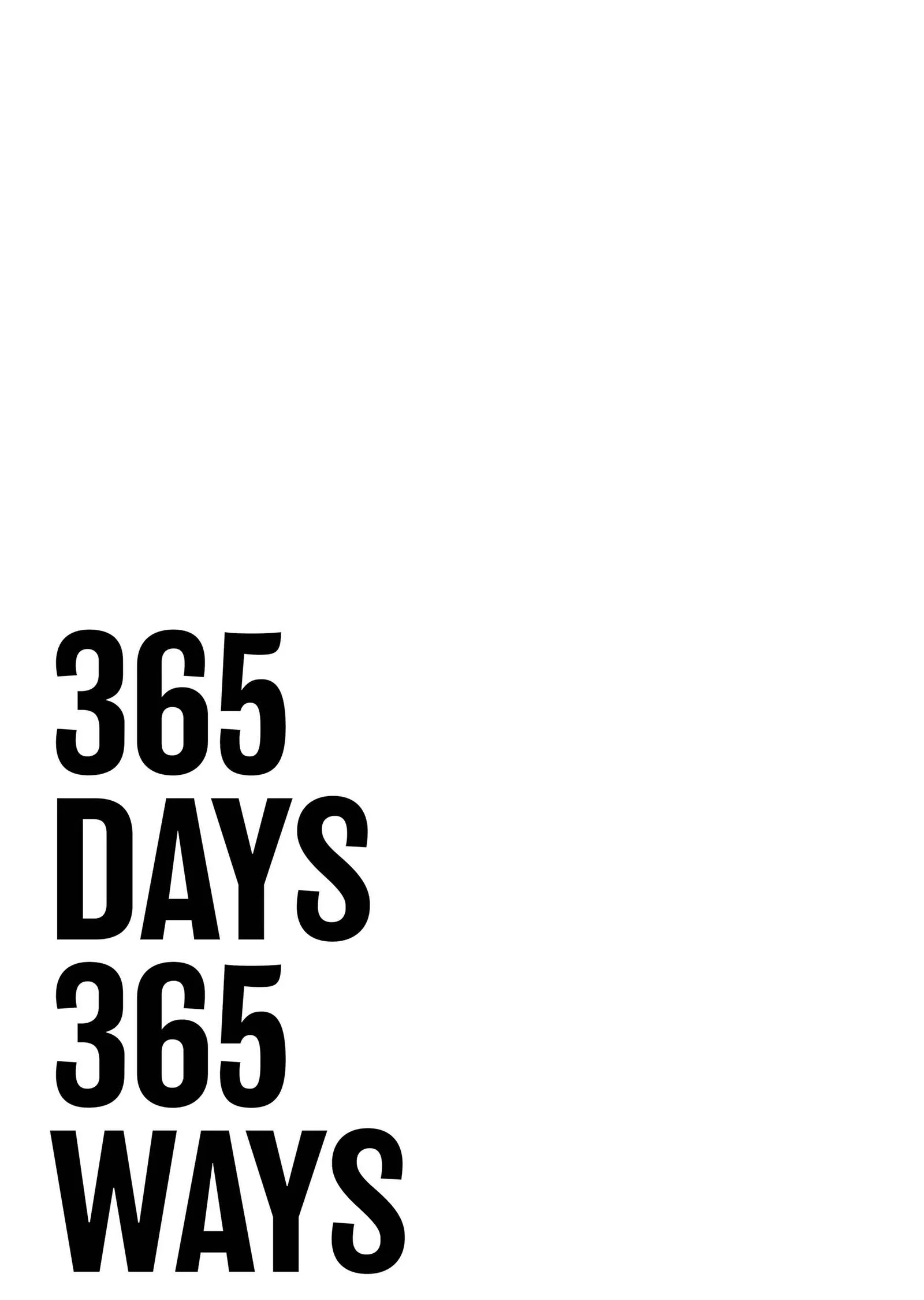 365 Days 365 Ways metal tablo