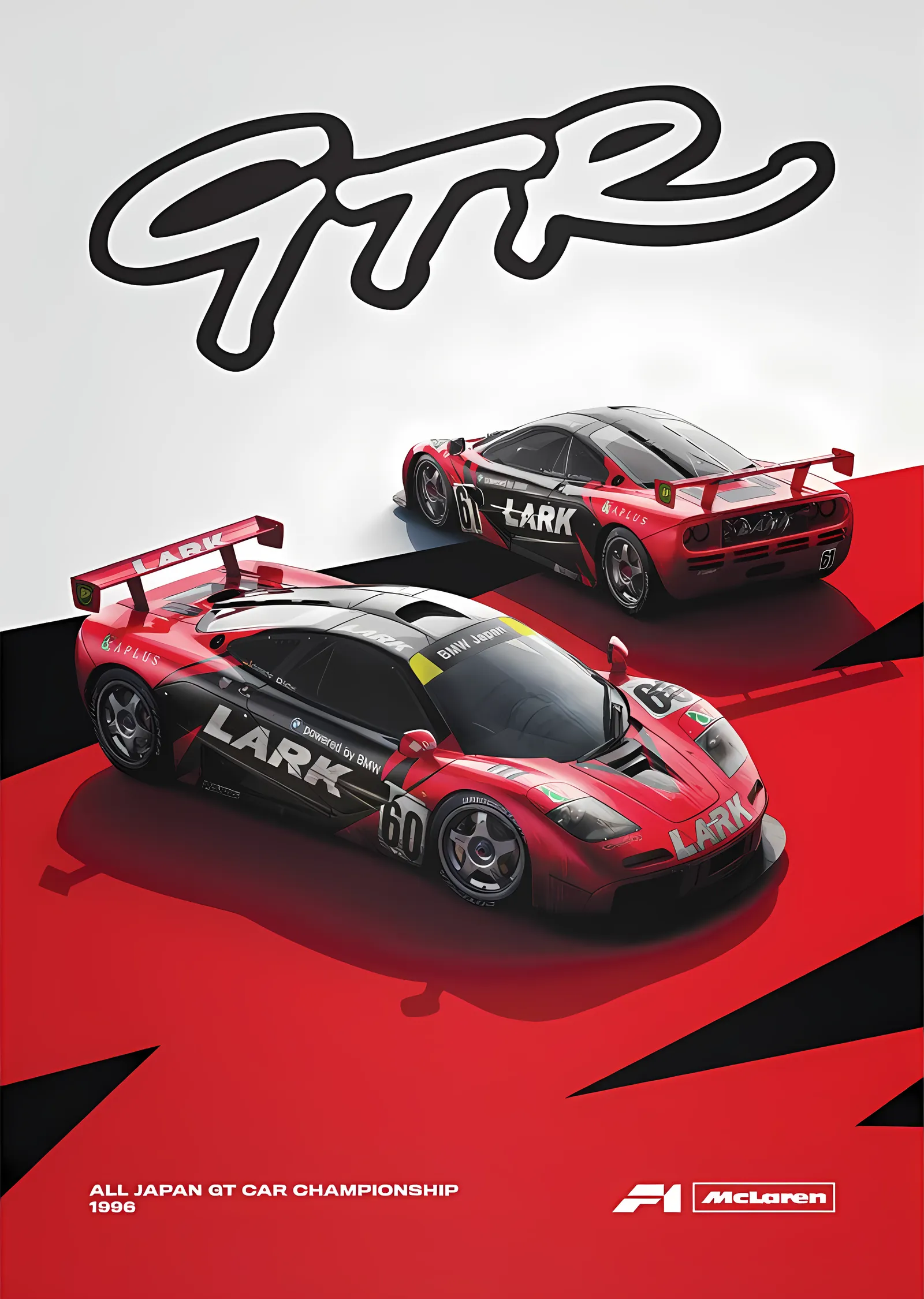 McLaren F1 GTR · 1996 Team LARK metal tablo