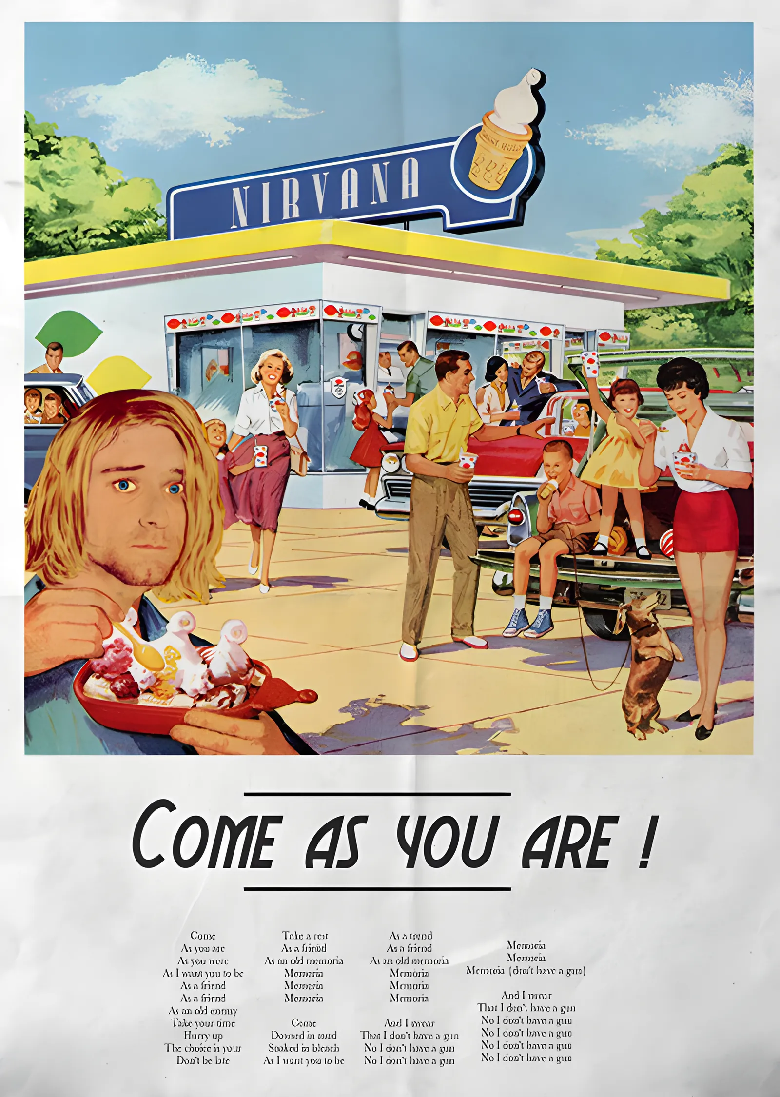 Nirvana: Come As You Are metal tablo