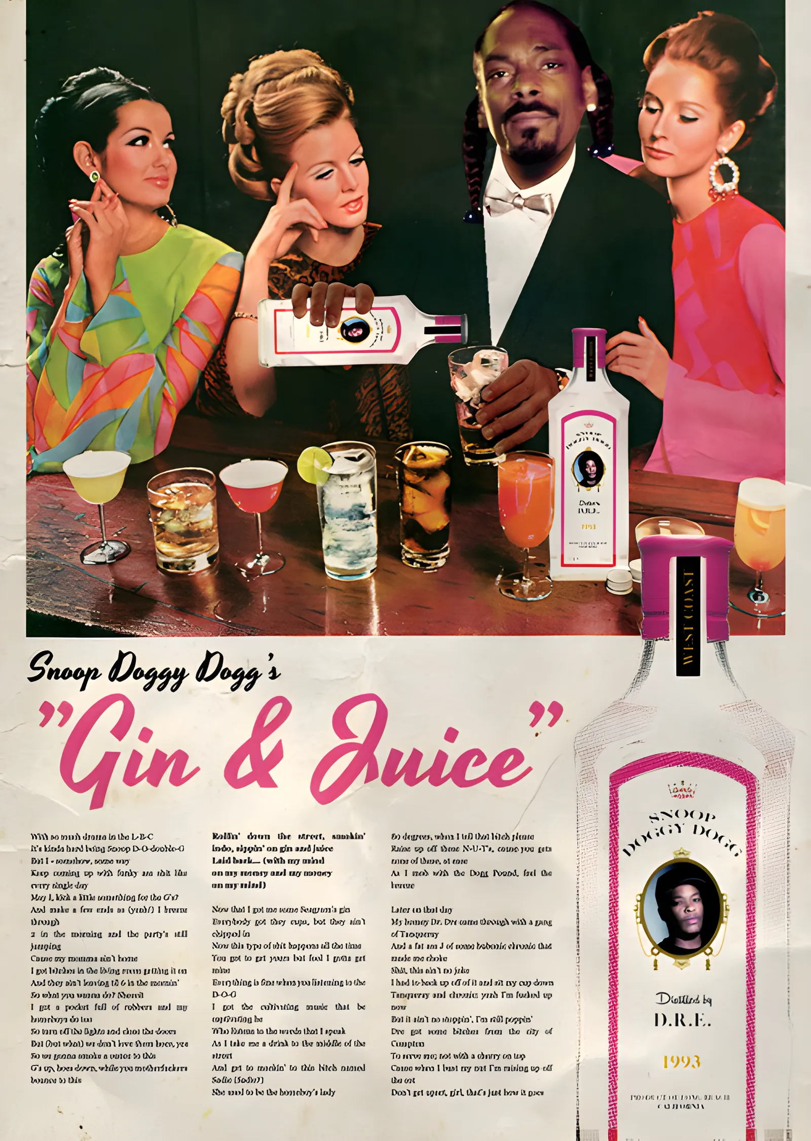 Snoop Dogg: Gin & Juice metal tablo