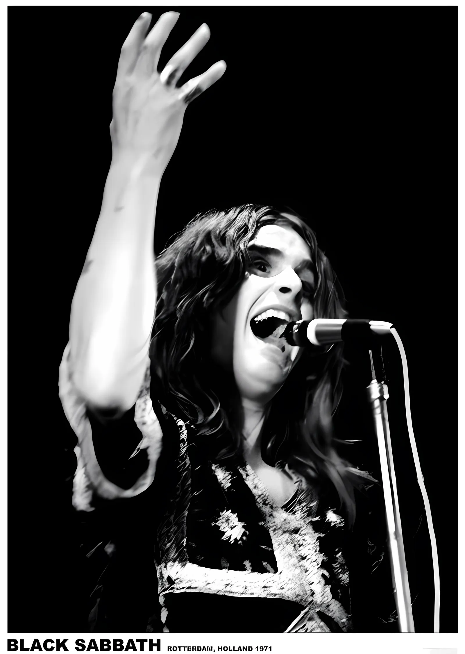 Ozzy Osbourne: Rotterdam 1971 metal tablo