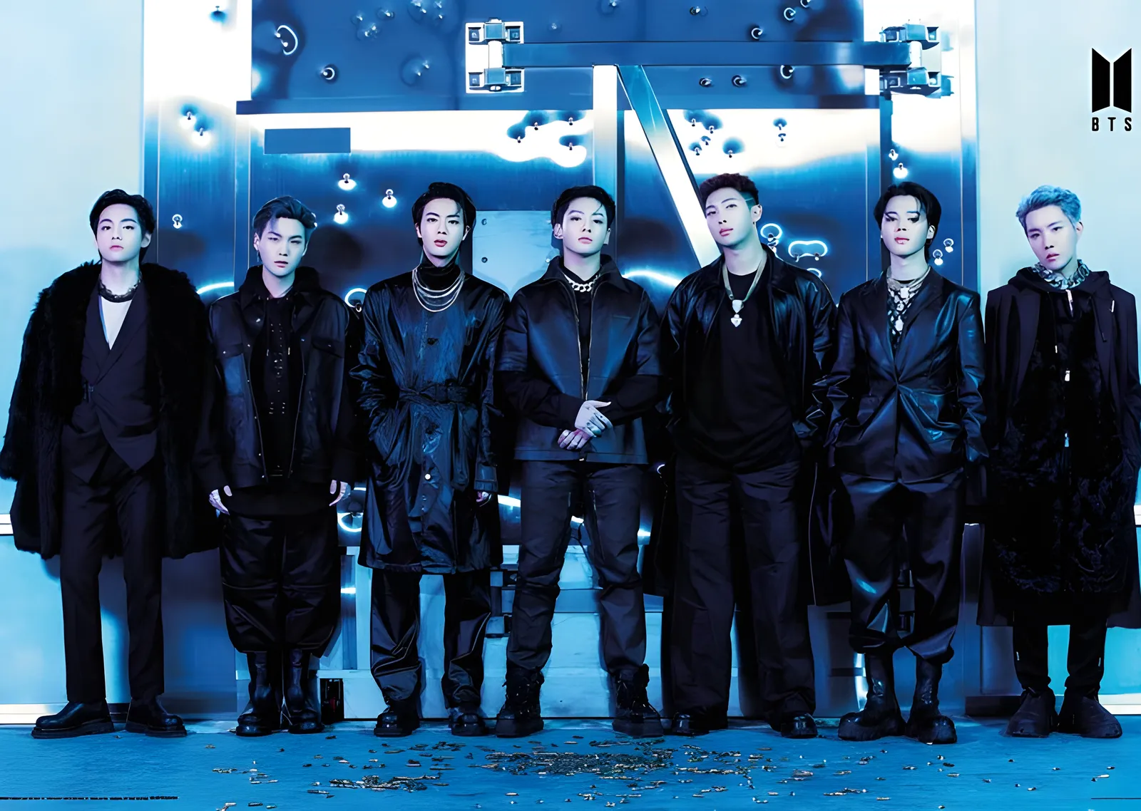 BTS: Sahne Işıkları metal tablo