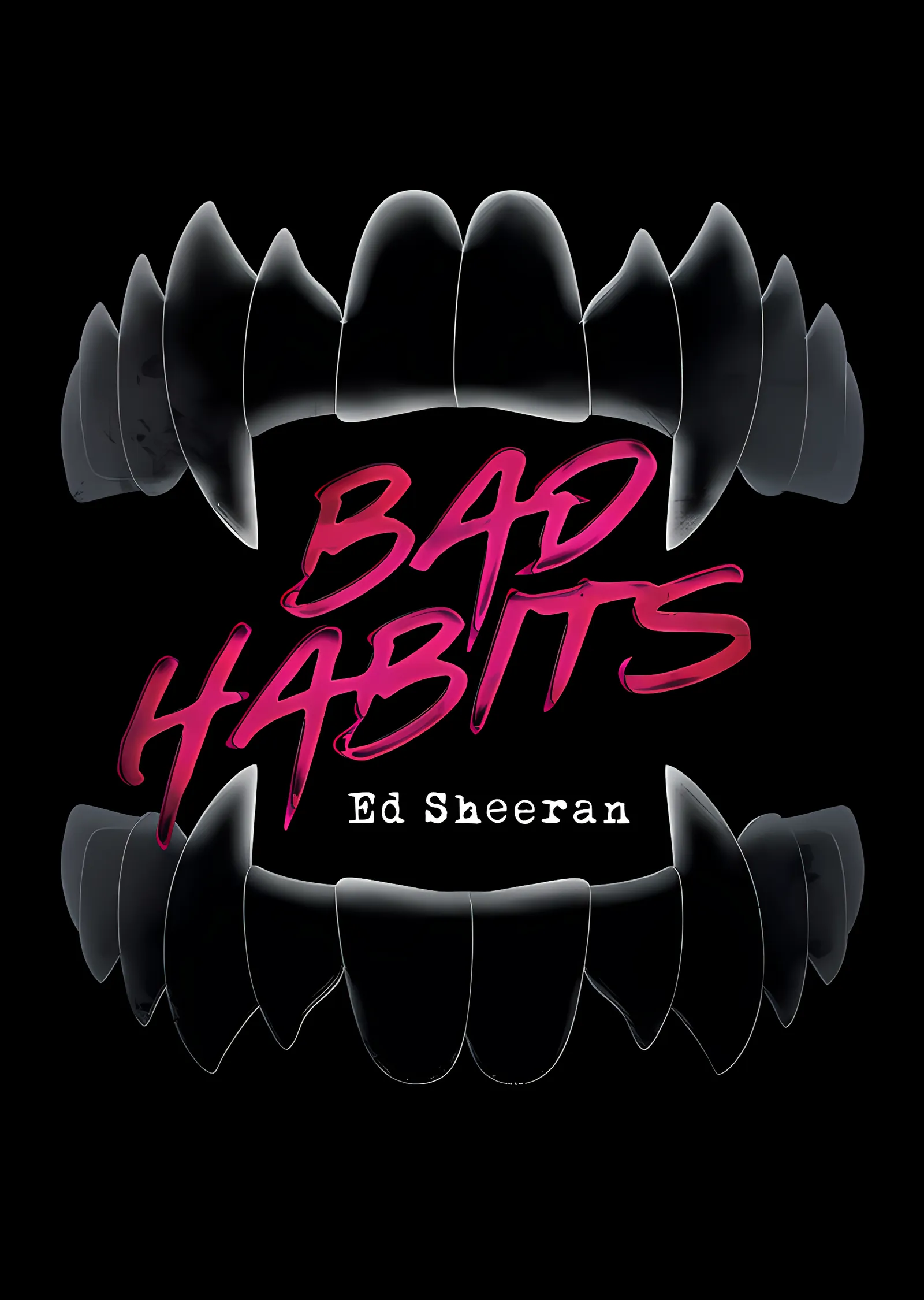Ed Sheeran: Bad Habits metal tablo