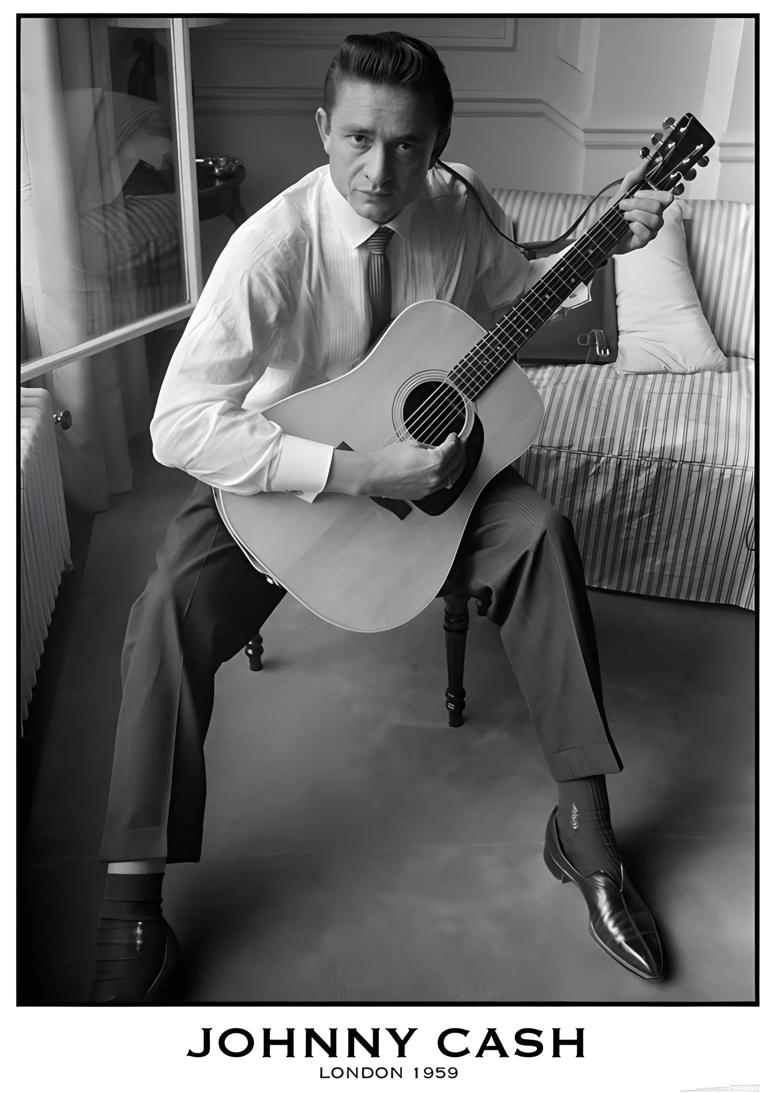 Johnny Cash: Londra 1959 metal tablo