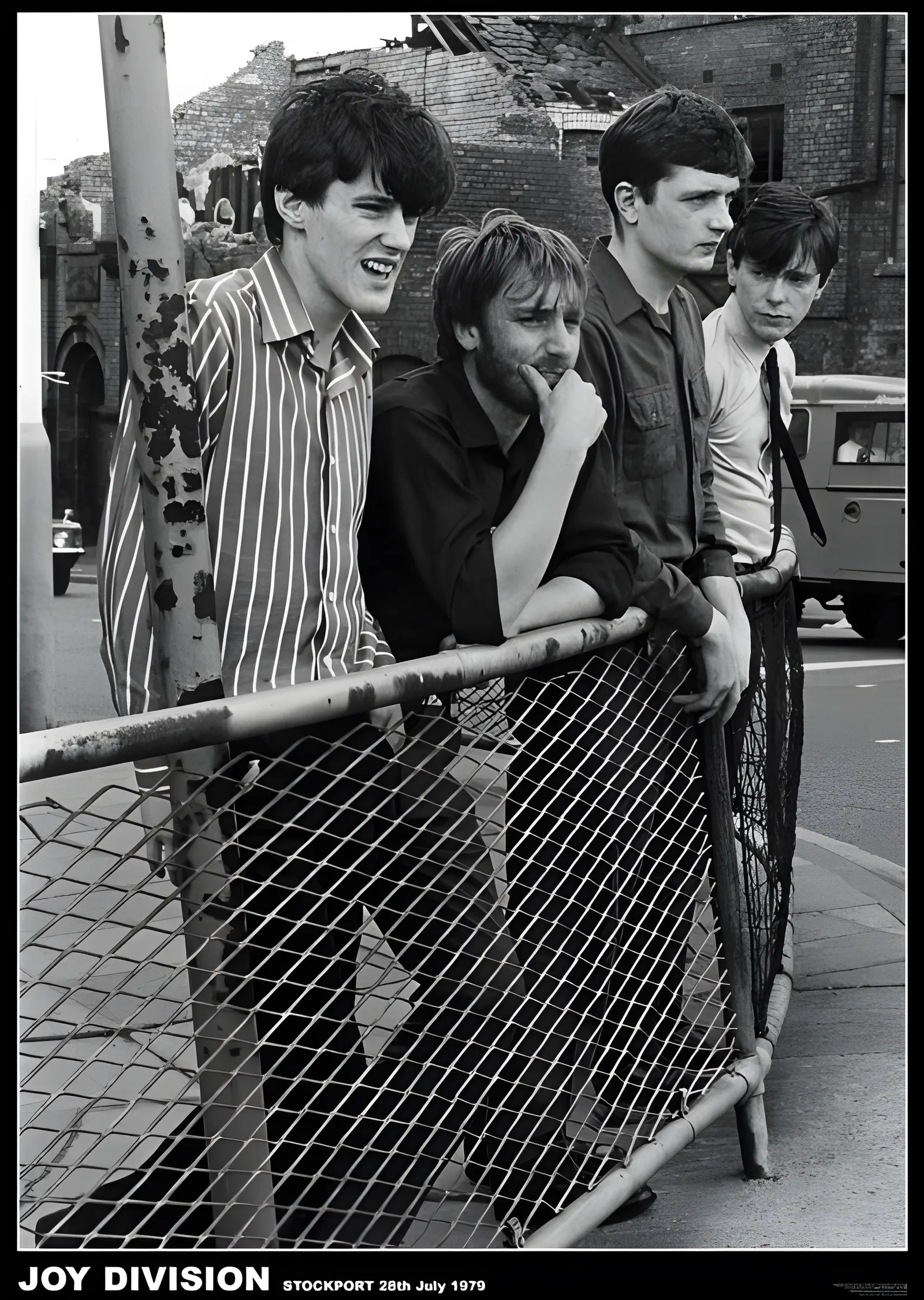 Joy Division: Stockport 1979 metal tablo