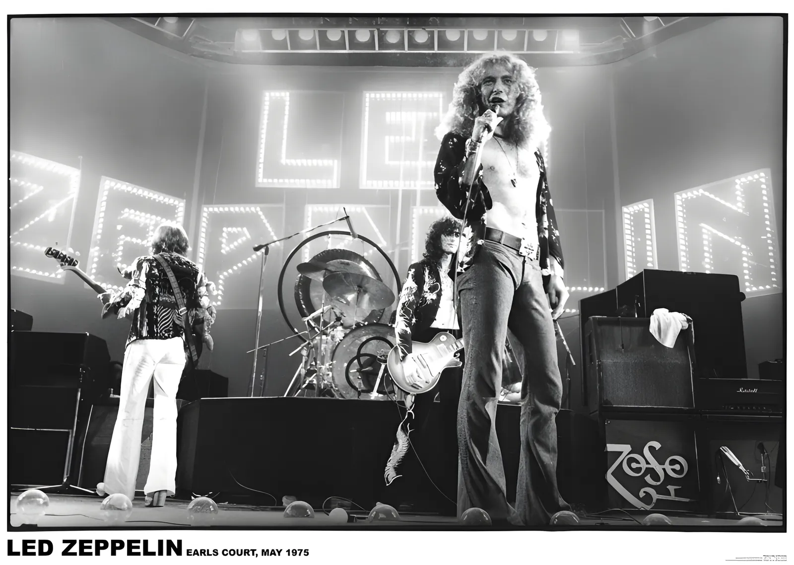 Led Zeppelin: Earls Court 1975 metal tablo