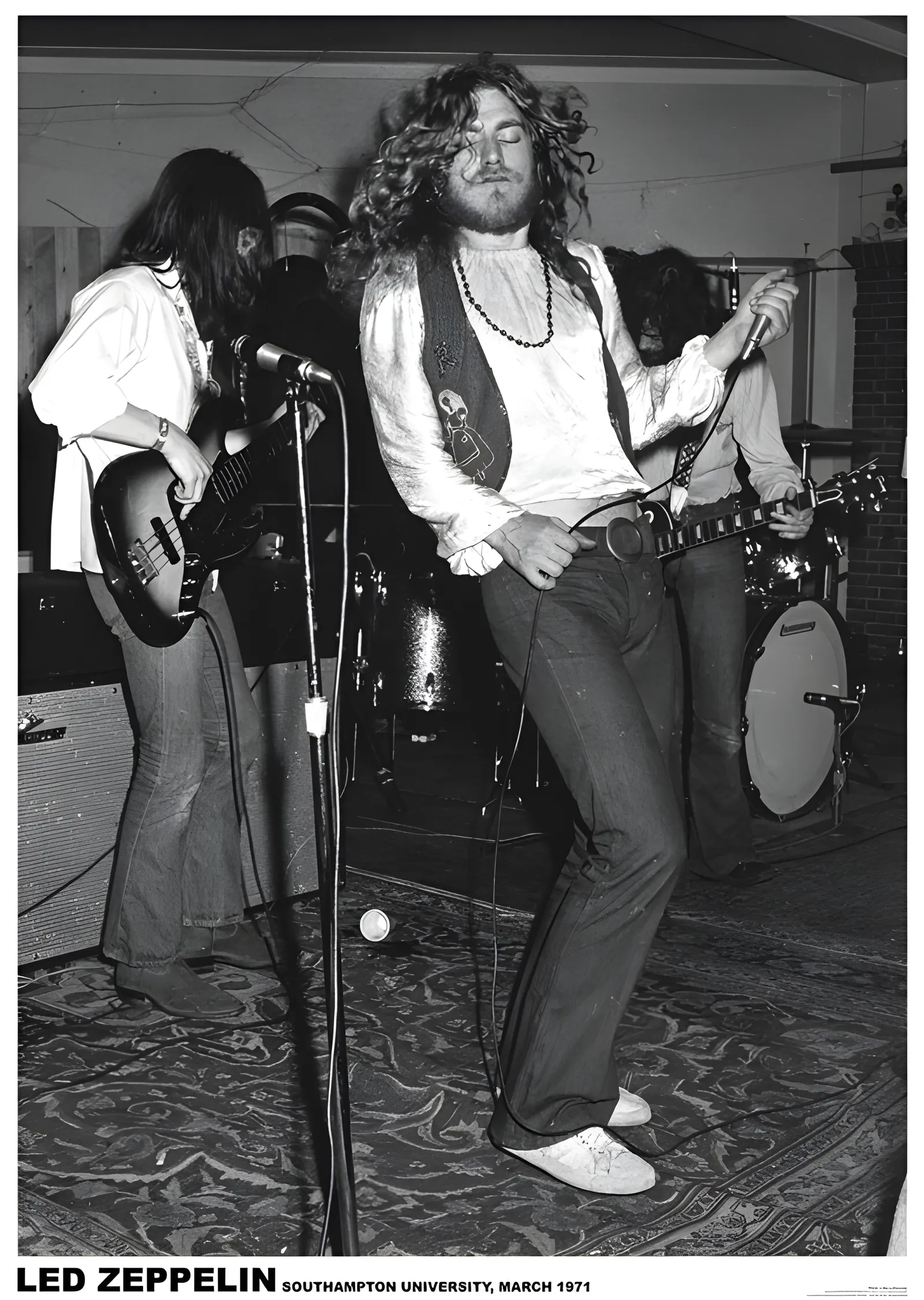 Led Zeppelin: Southampton 1971 metal tablo