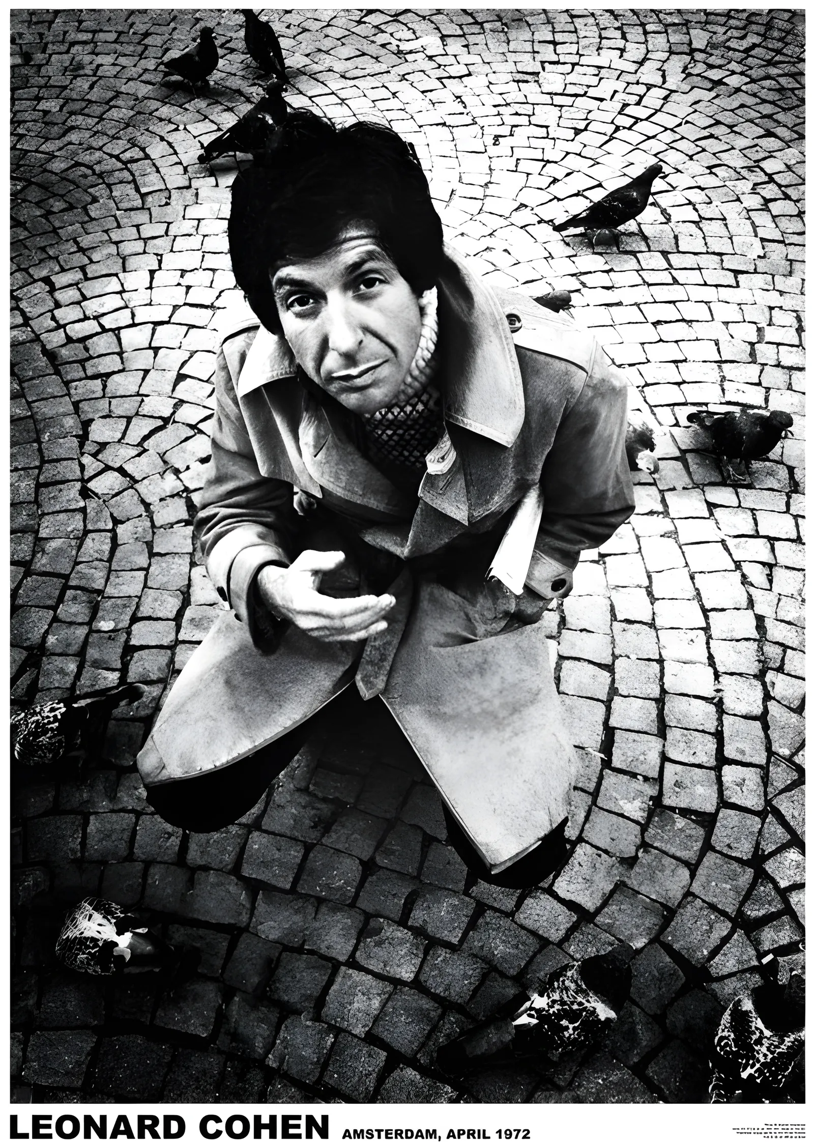 Leonard Cohen: Amsterdam 1972 metal tablo