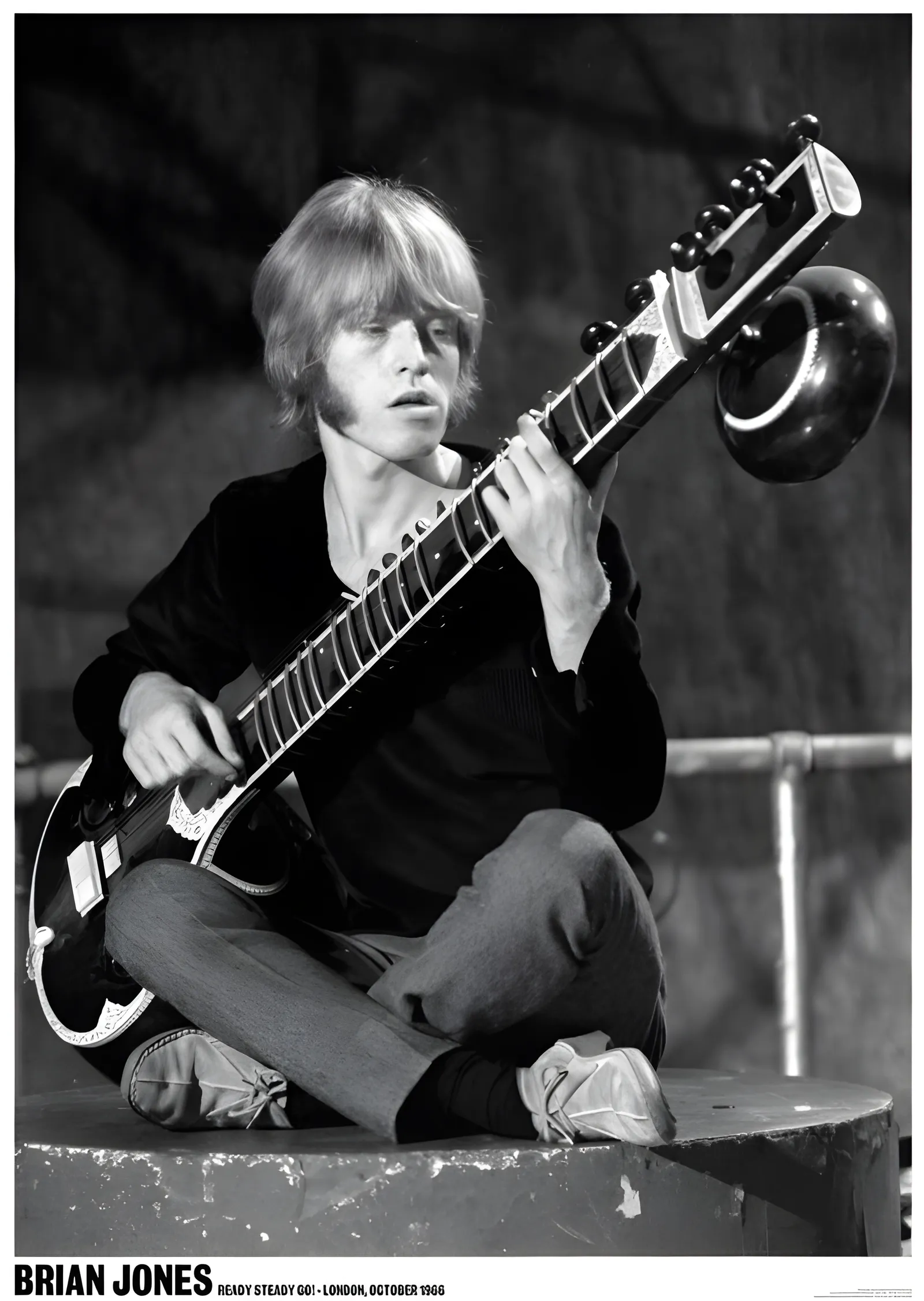 Brian Jones: Ready Steady Go 1965 metal tablo