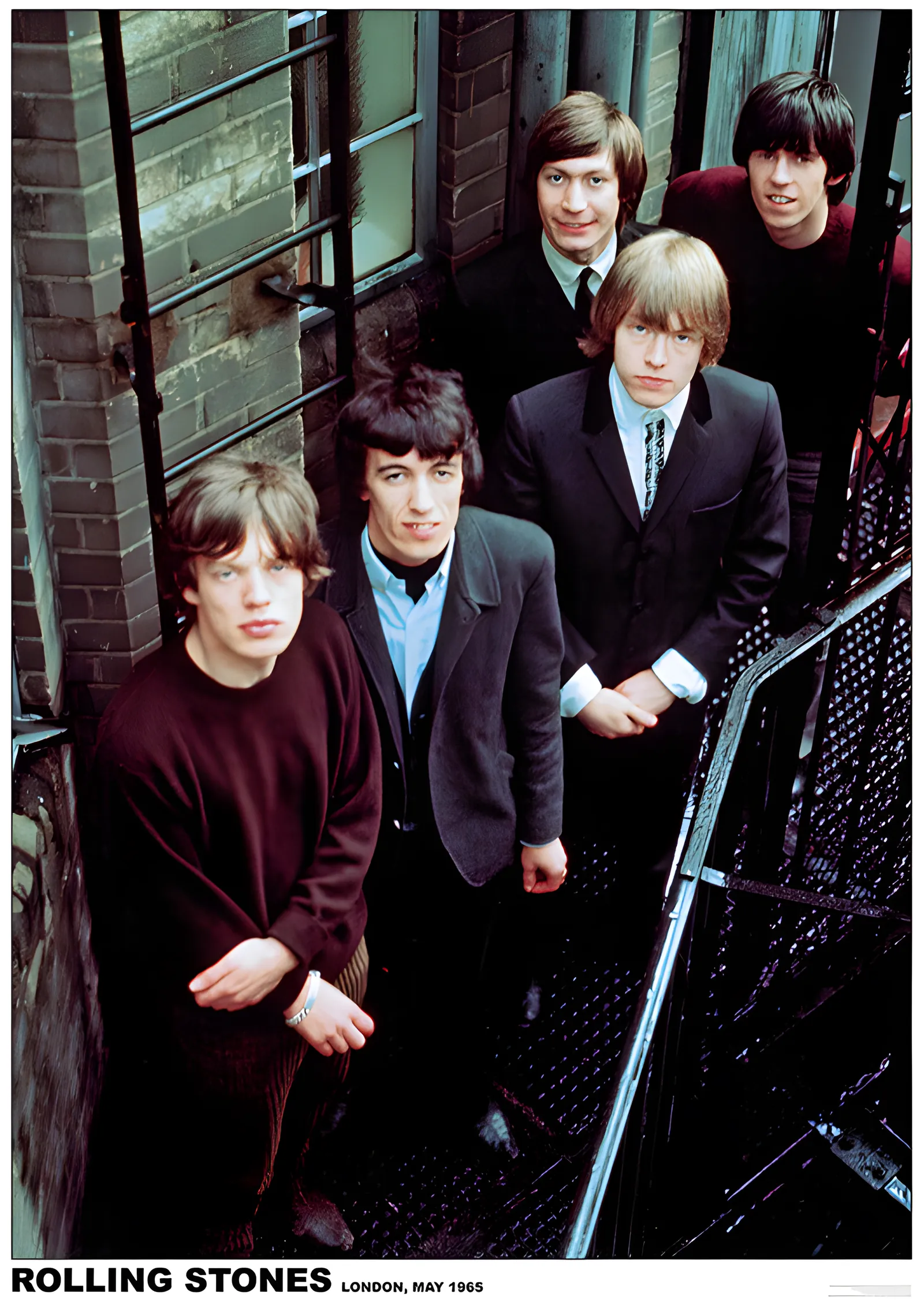 The Rolling Stones: Londra 1965 metal tablo