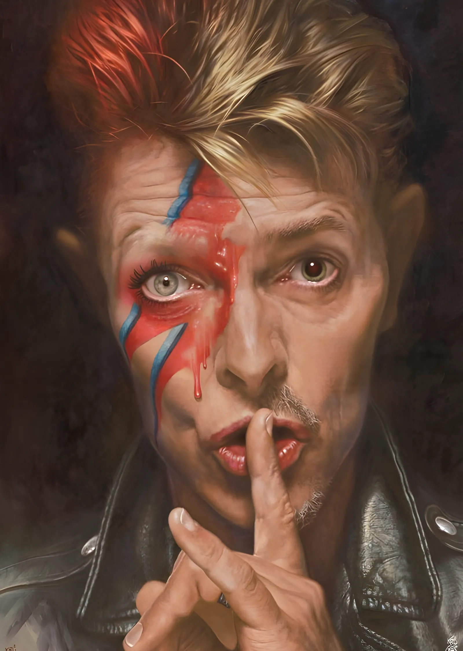 David Bowie: Yağlı Boya Portre metal tablo