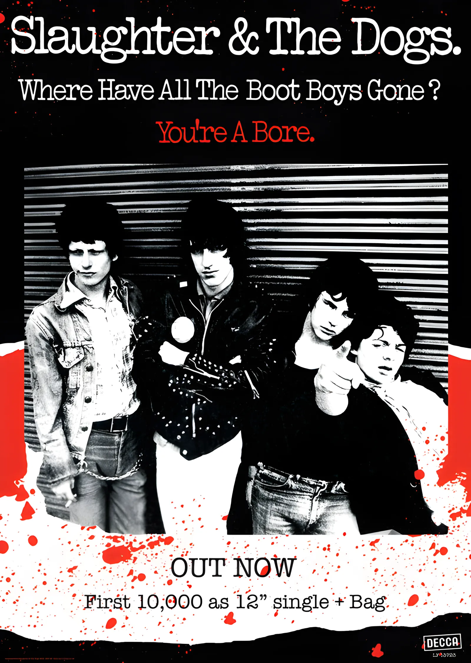 Slaughter & The Dogs: Where Have All the Boot Boys Gone metal tablo