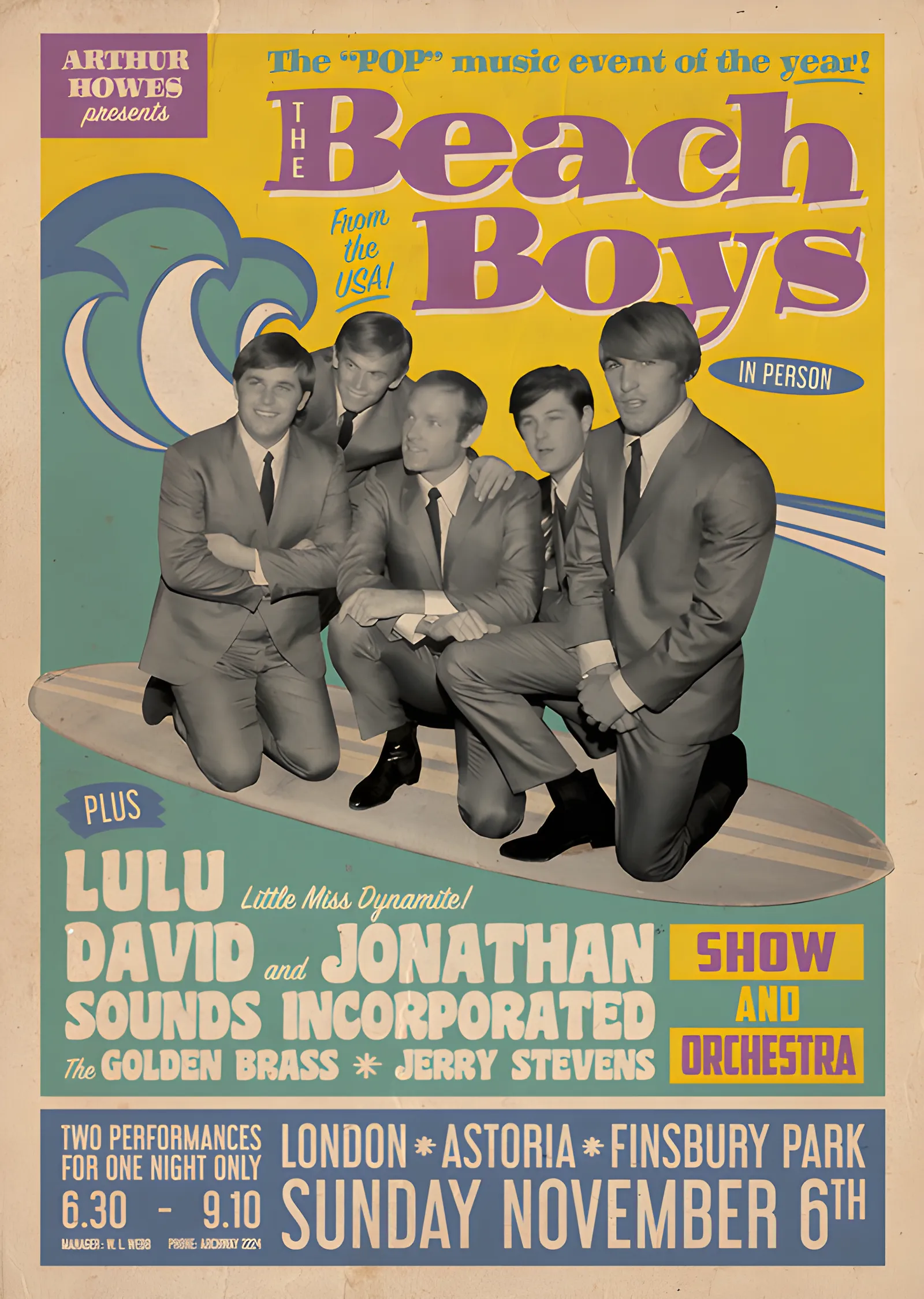 The Beach Boys: Londra Konseri metal tablo
