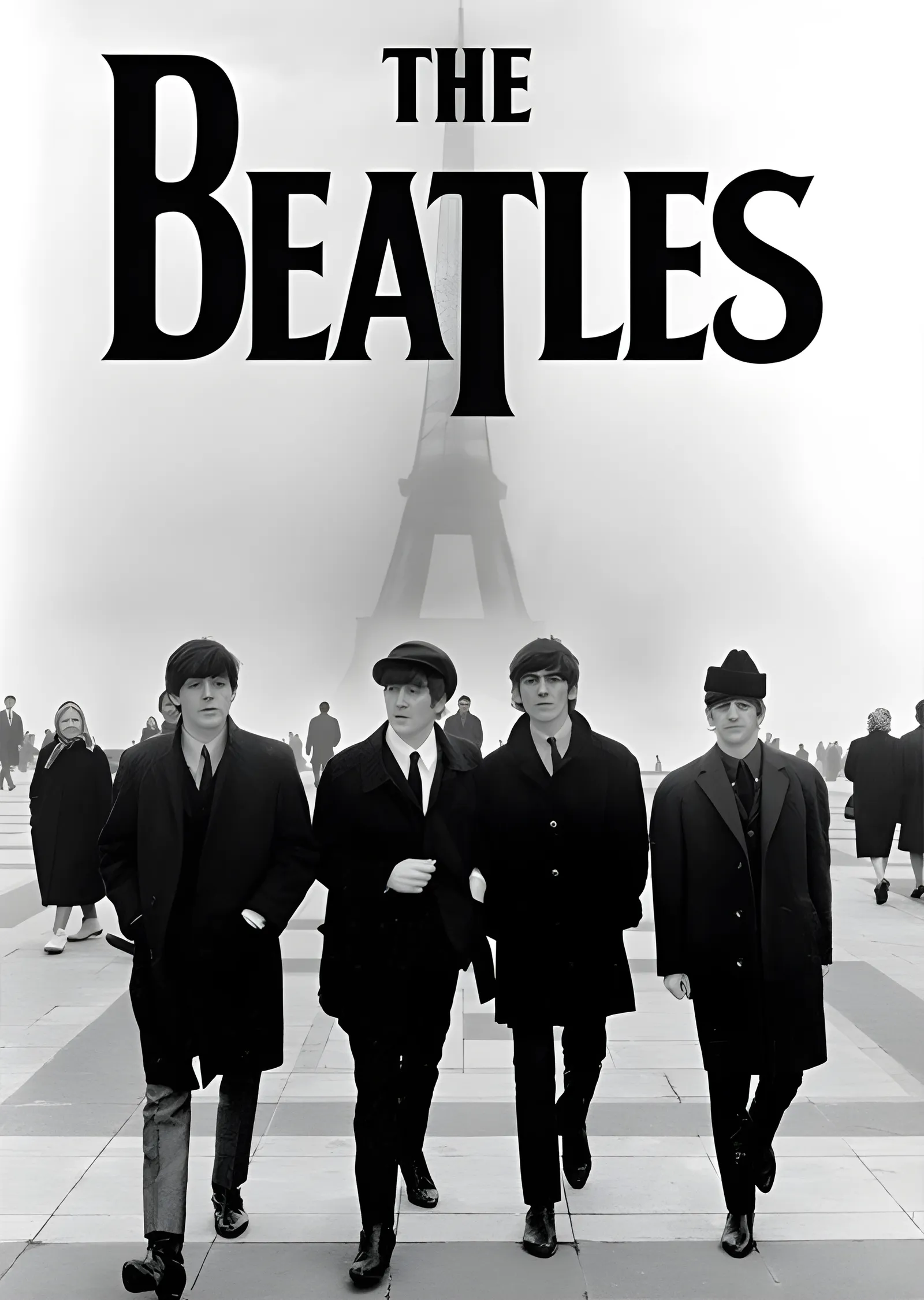 The Beatles: Eyfel Kulesi metal tablo