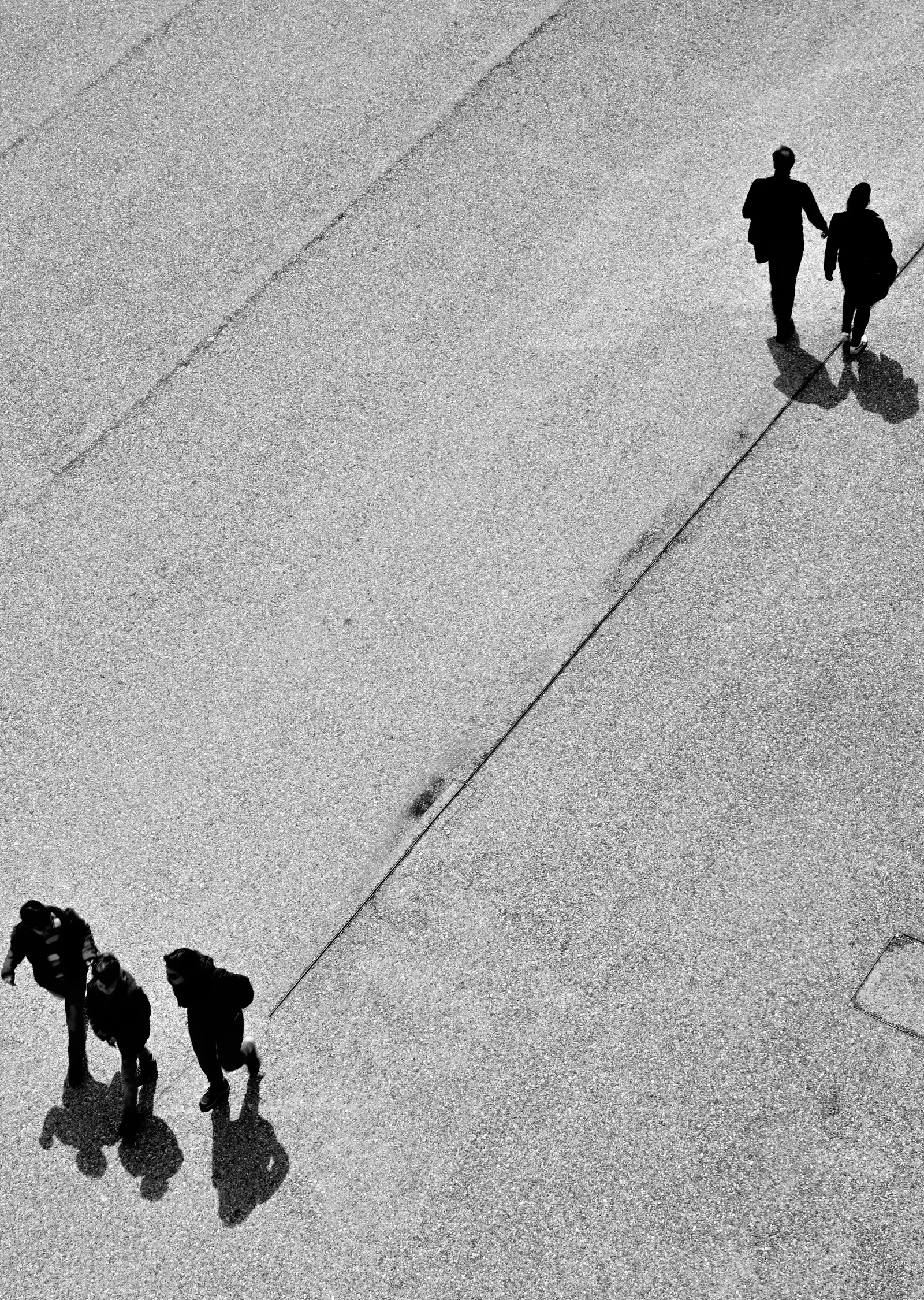 Asfaltta Gölgeler metal tablo