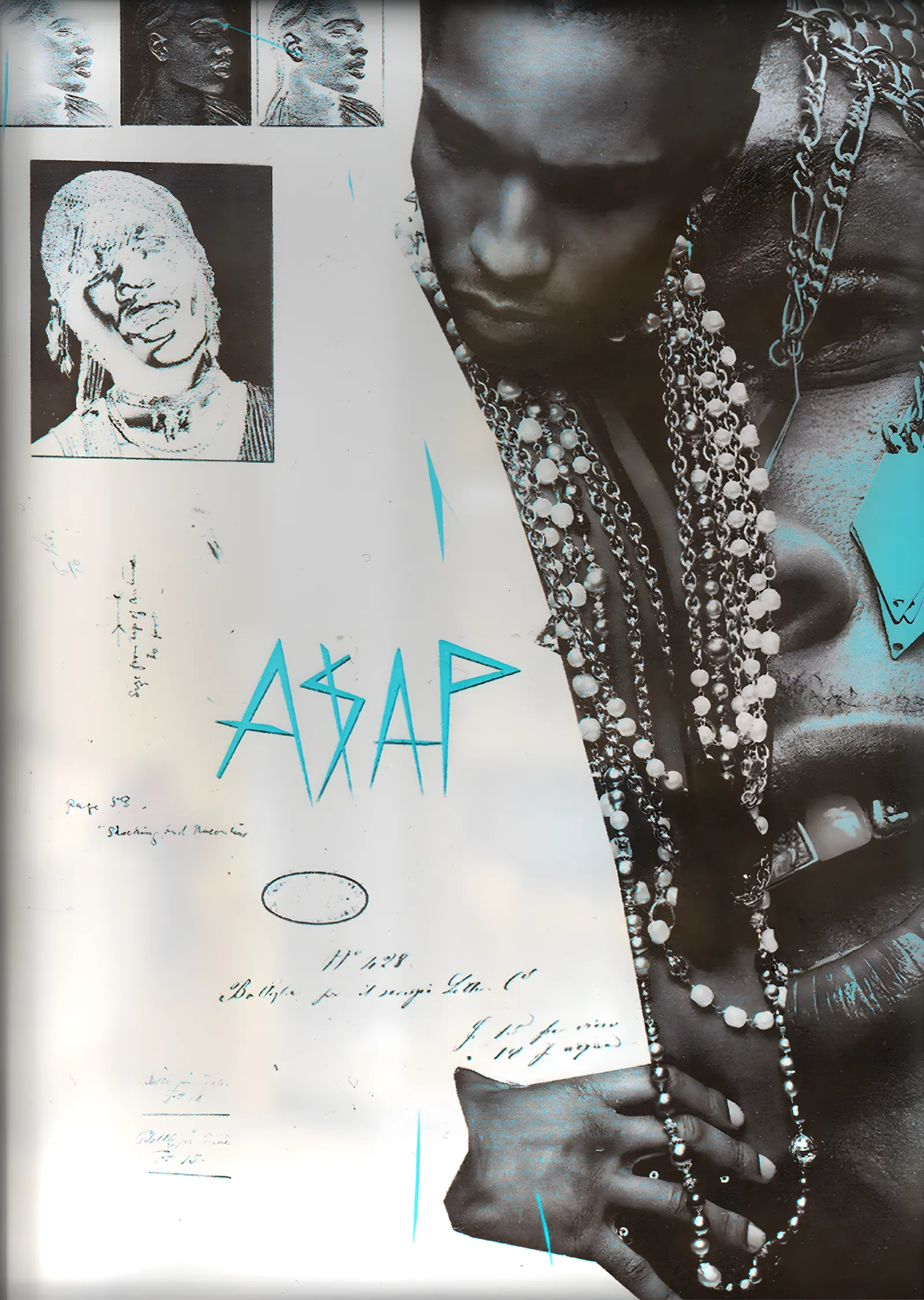 A$AP Rocky metal tablo
