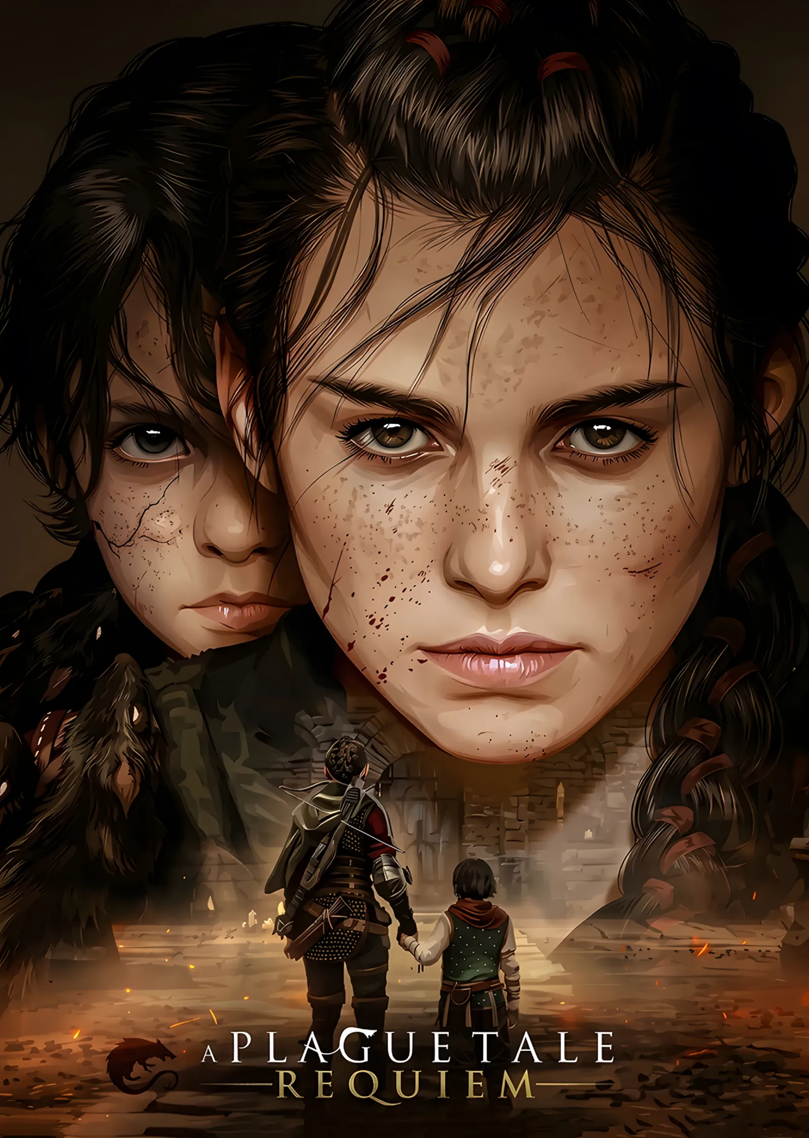A Plague Tale Requiem: Amicia'nın Yakın Bakışı metal tablo