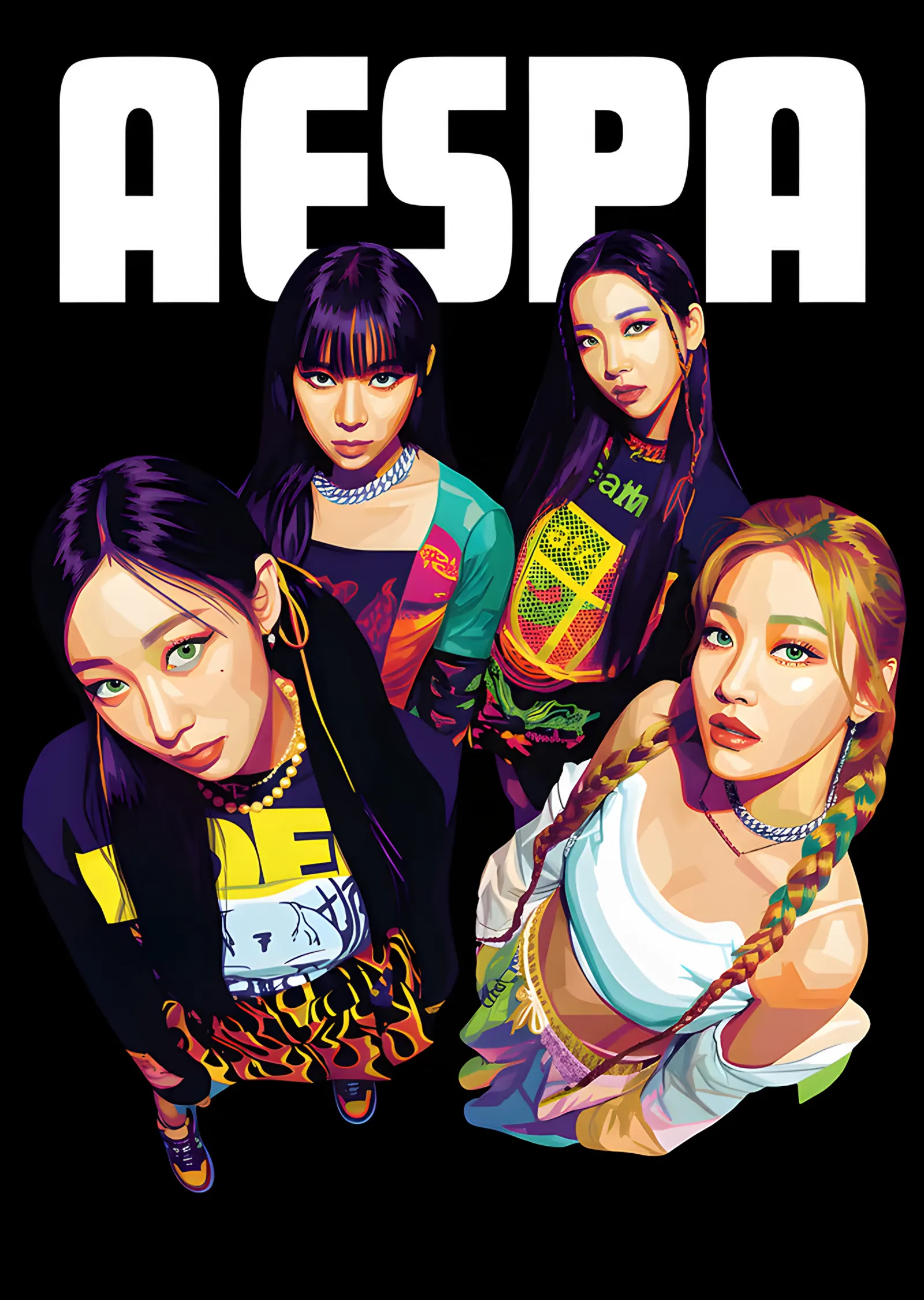aespa - Pop Art metal tablo