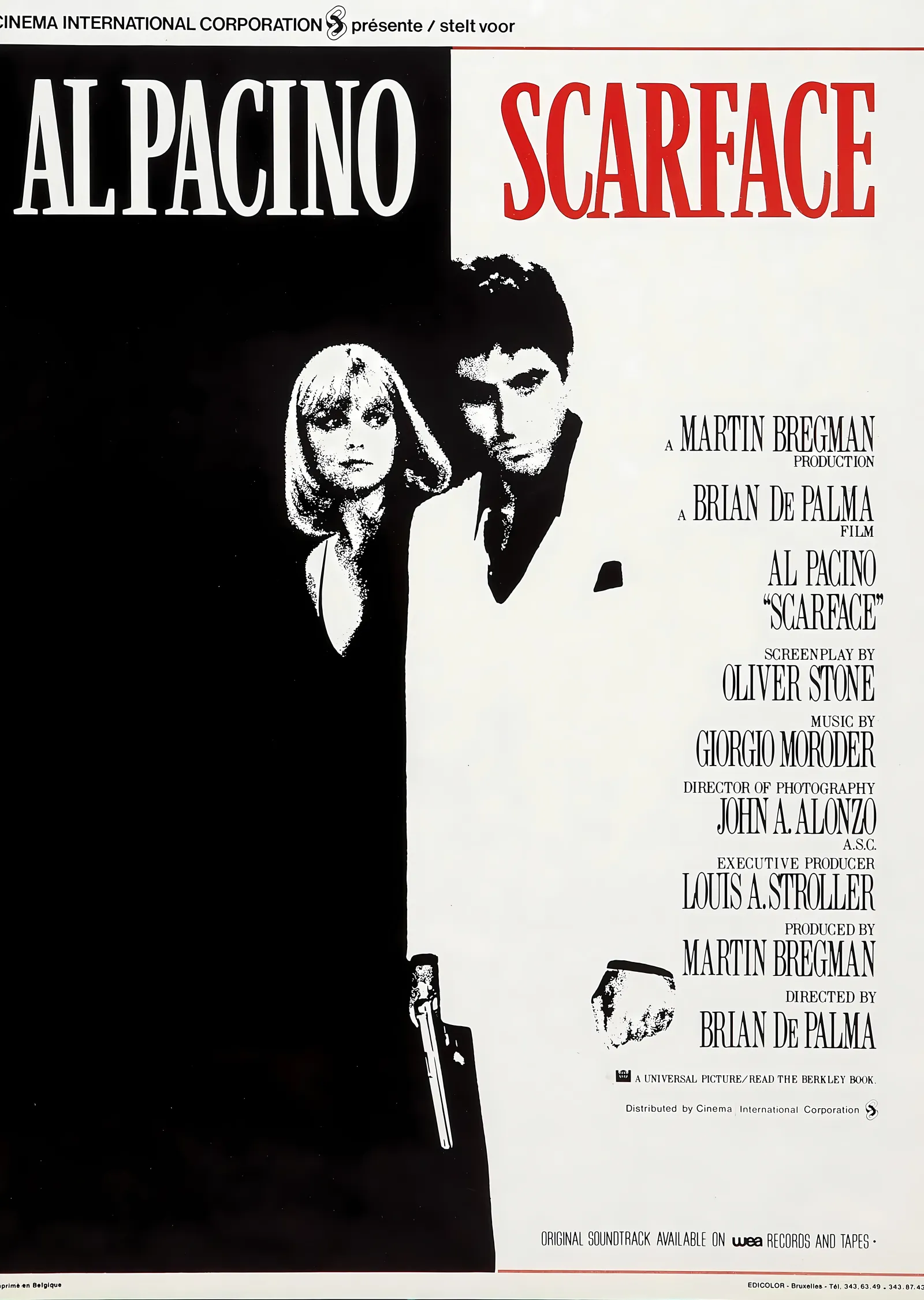 Al Pacino: Scarface metal tablo
