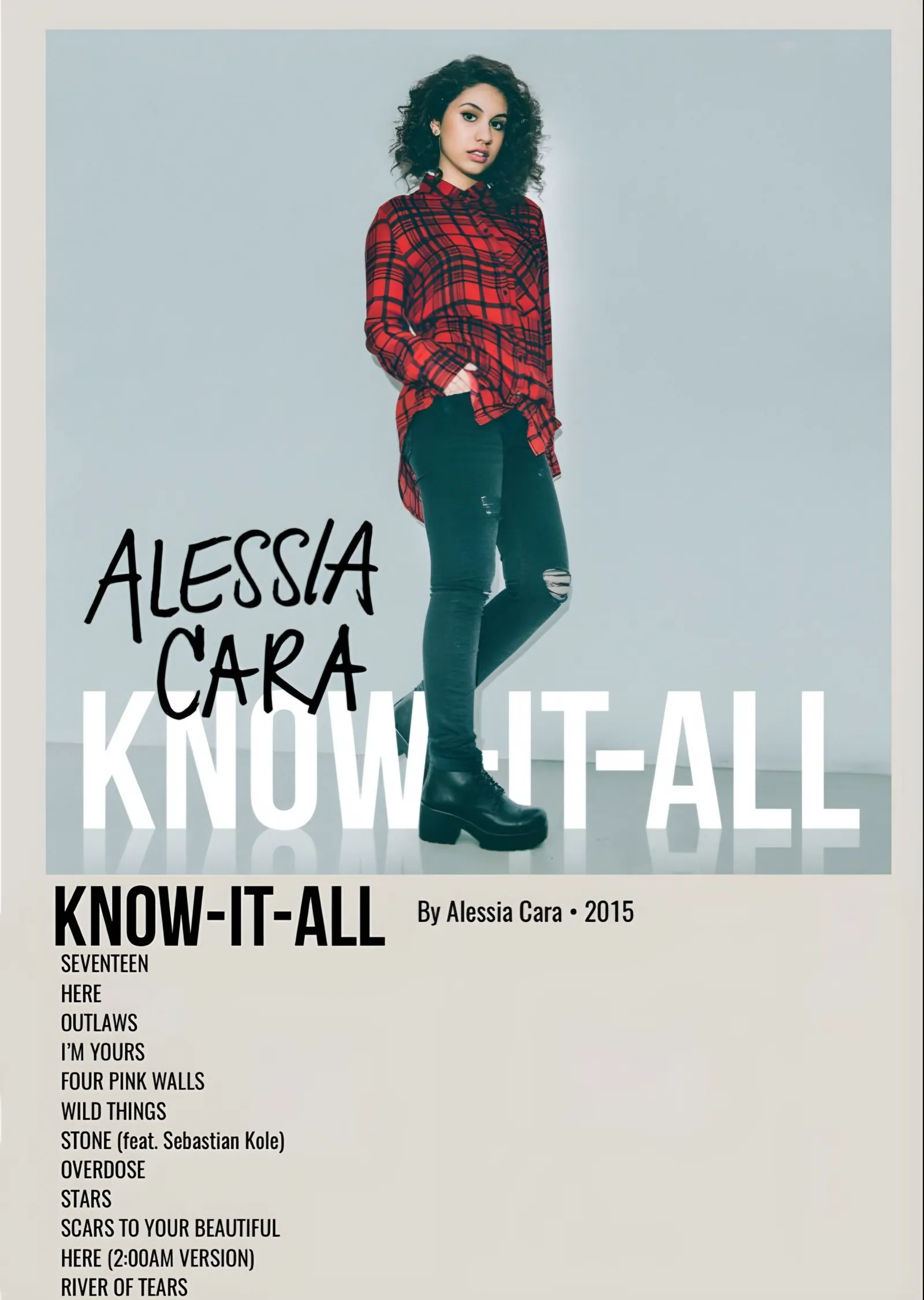 Alessia Cara - Know-It-All Şarkı Listesi metal tablo