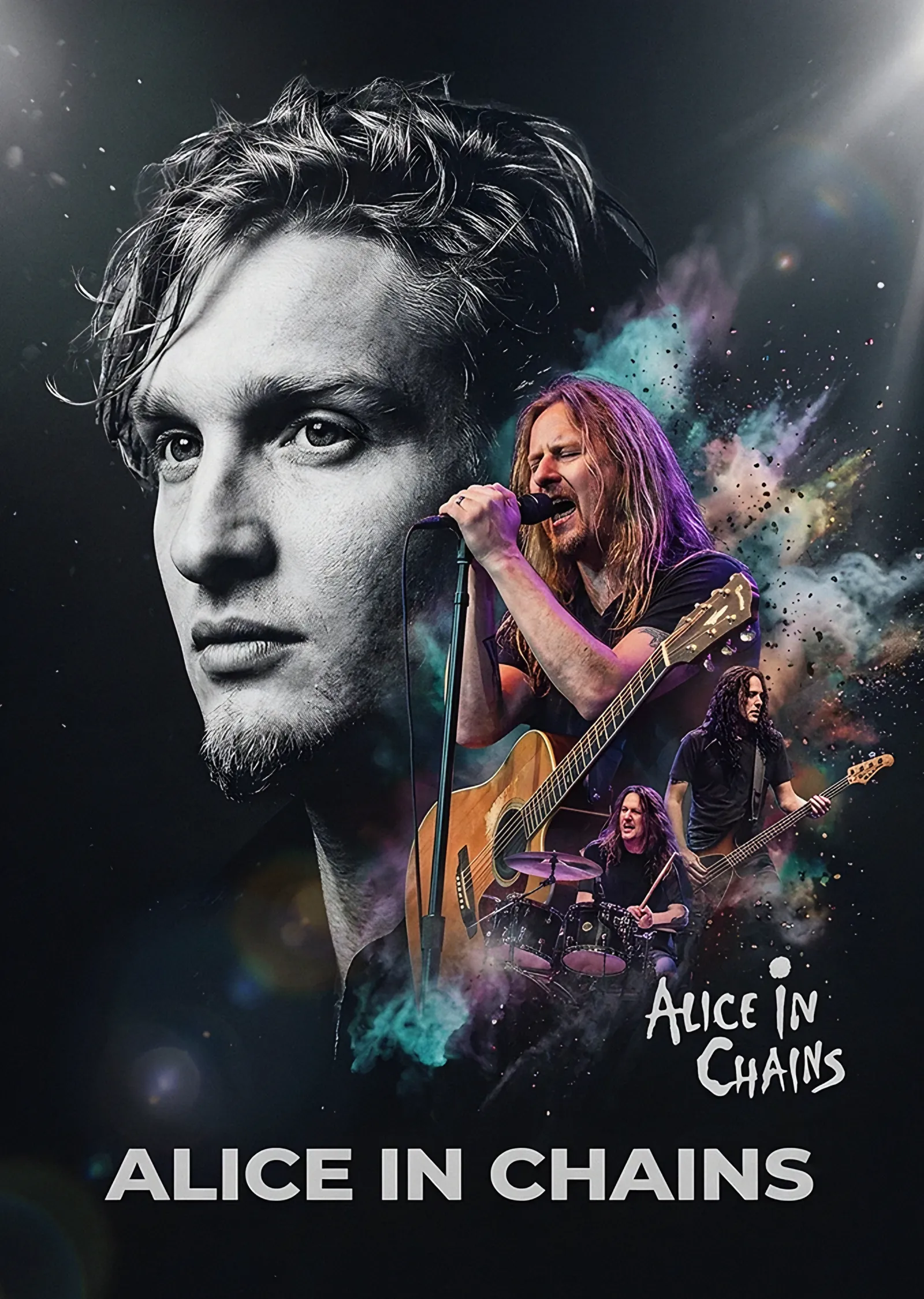 Alice in Chains: Kolajda Vokalist ve Sahne metal tablo