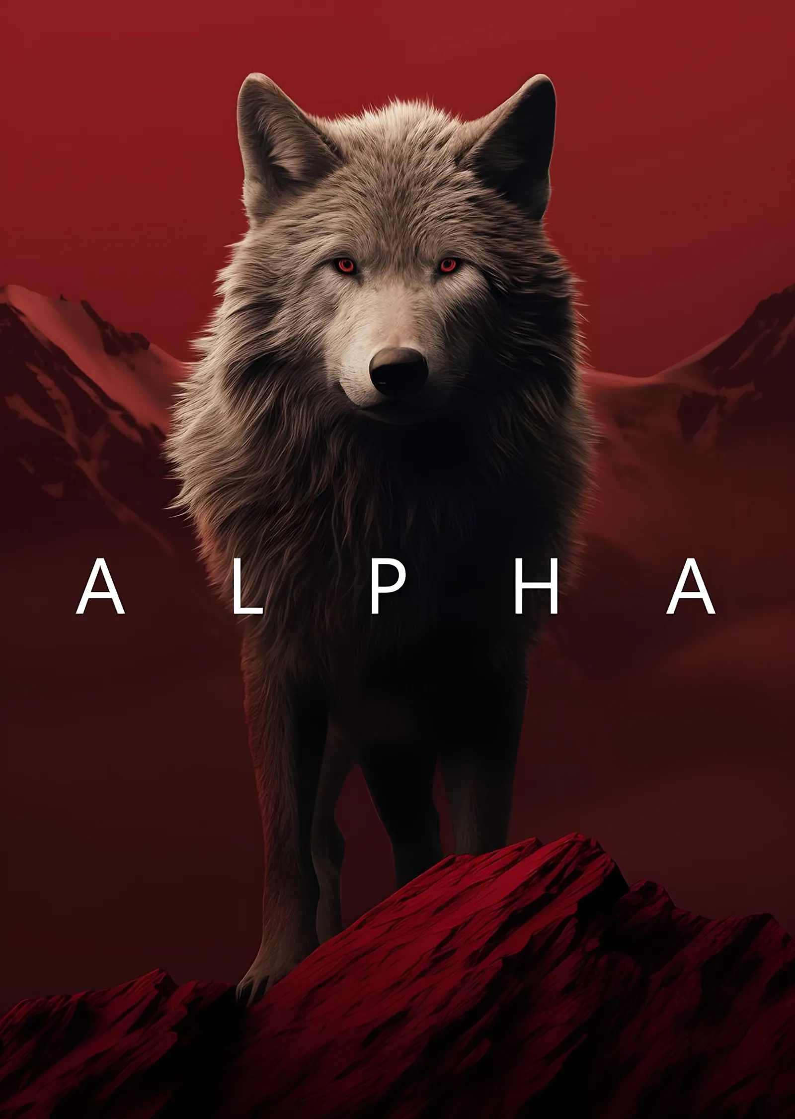 Alpha - Kızıl Dağlar metal tablo