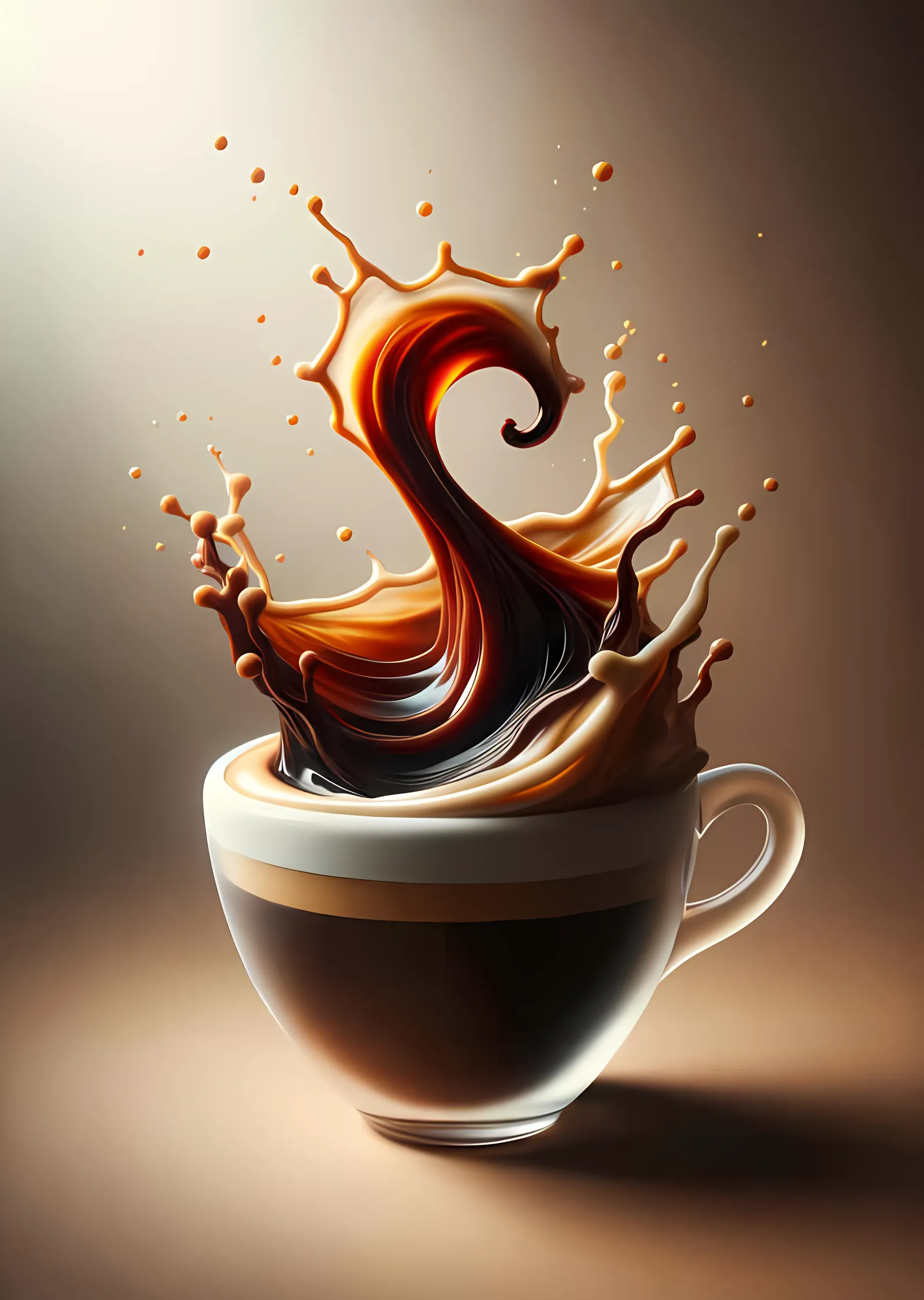 Espresso Sıçraması metal tablo