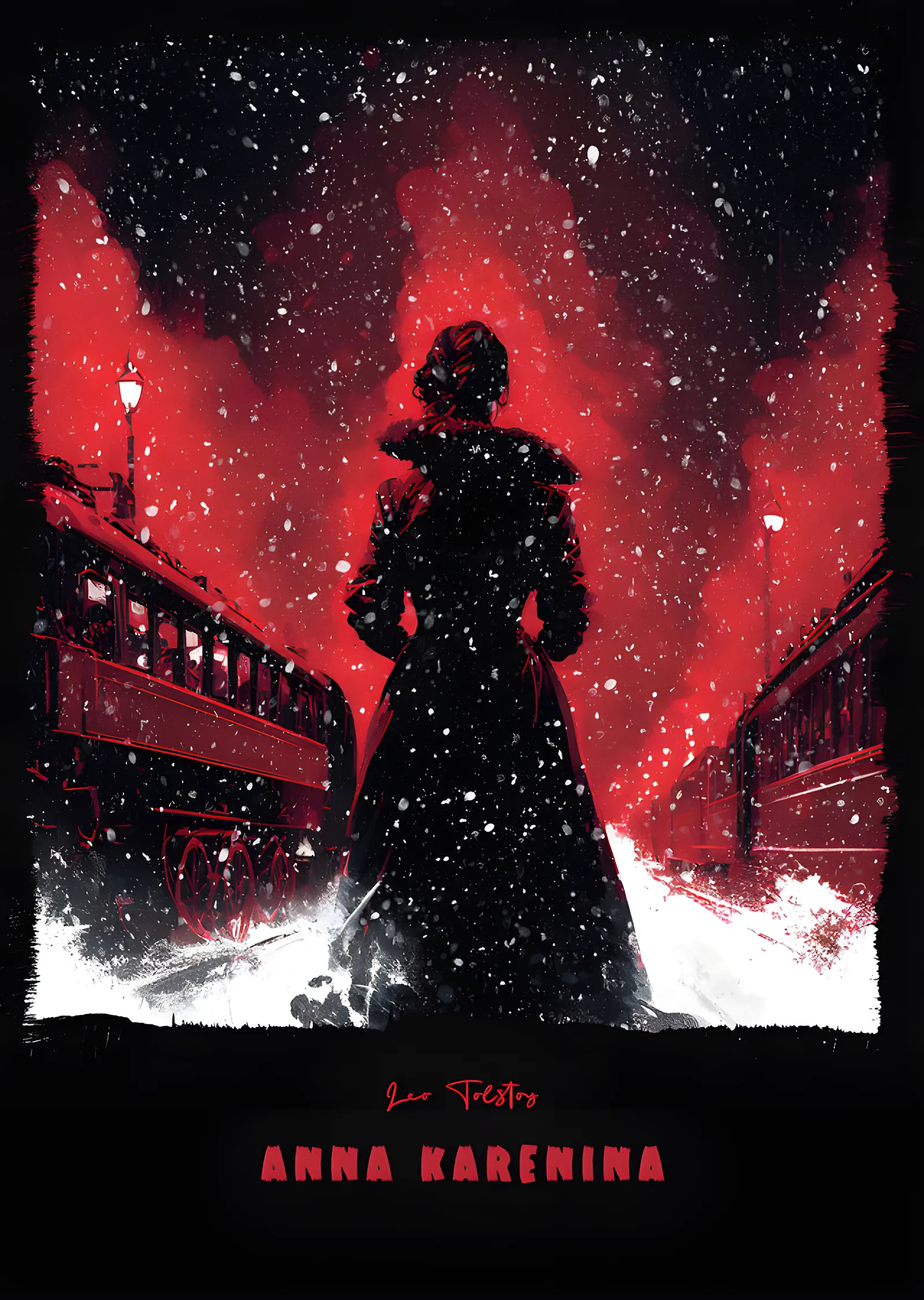 Anna Karenina metal tablo